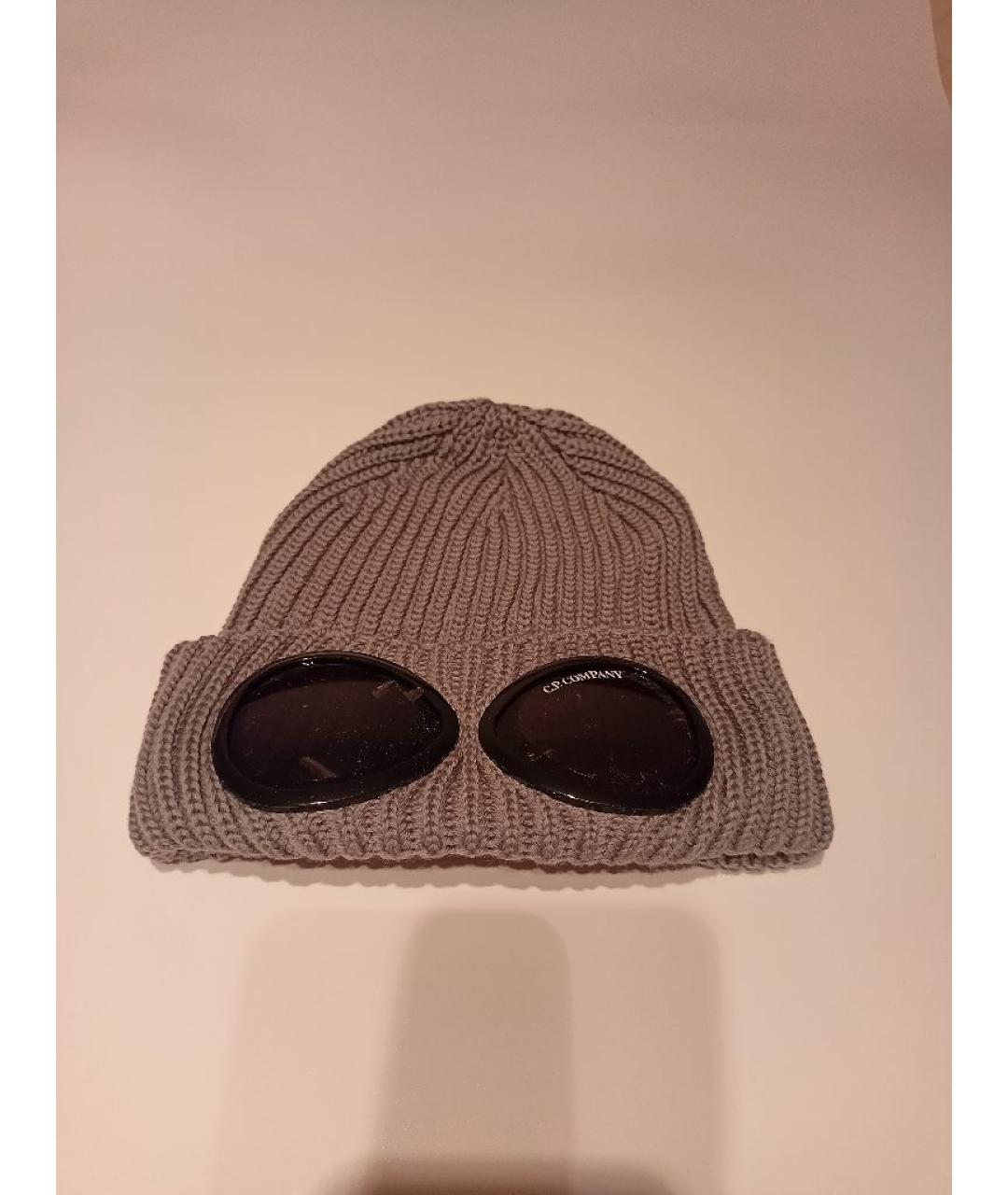 CP COMPANY Серая шерстяная шапка, фото 3