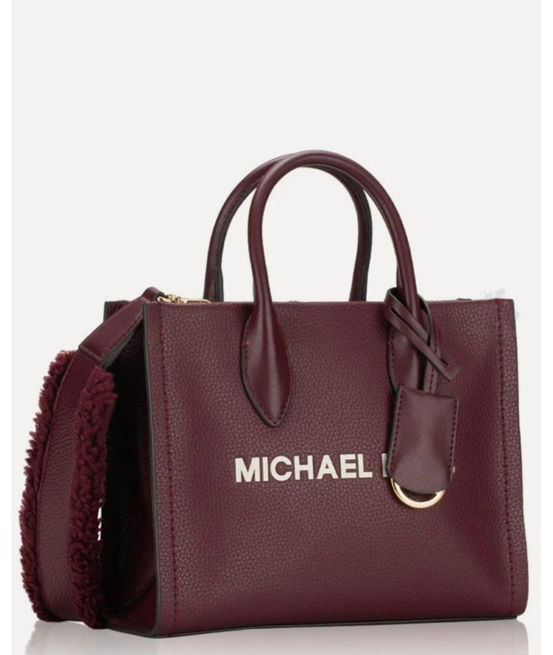 MICHAEL KORS Бордовая сумка тоут, фото 2