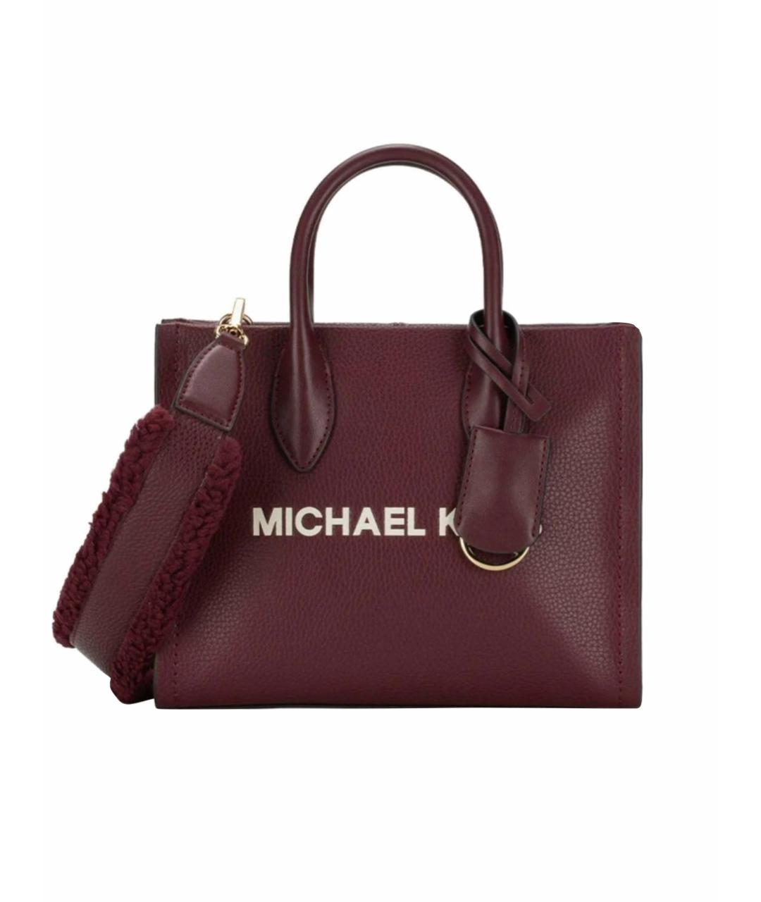MICHAEL KORS Бордовая сумка тоут, фото 1