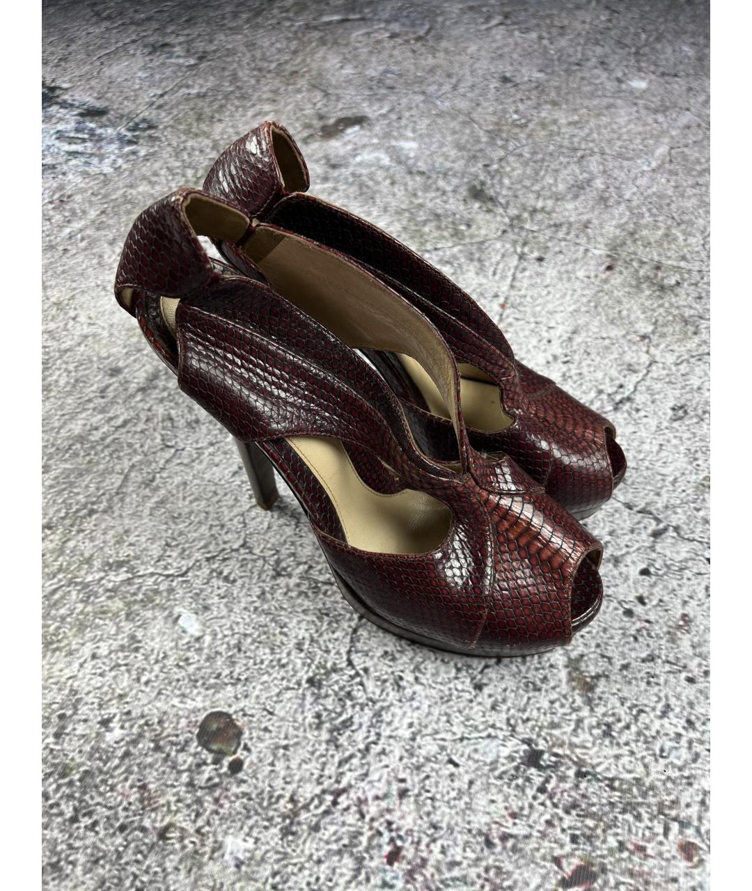 FENDI Коричневые кожаные туфли, фото 7