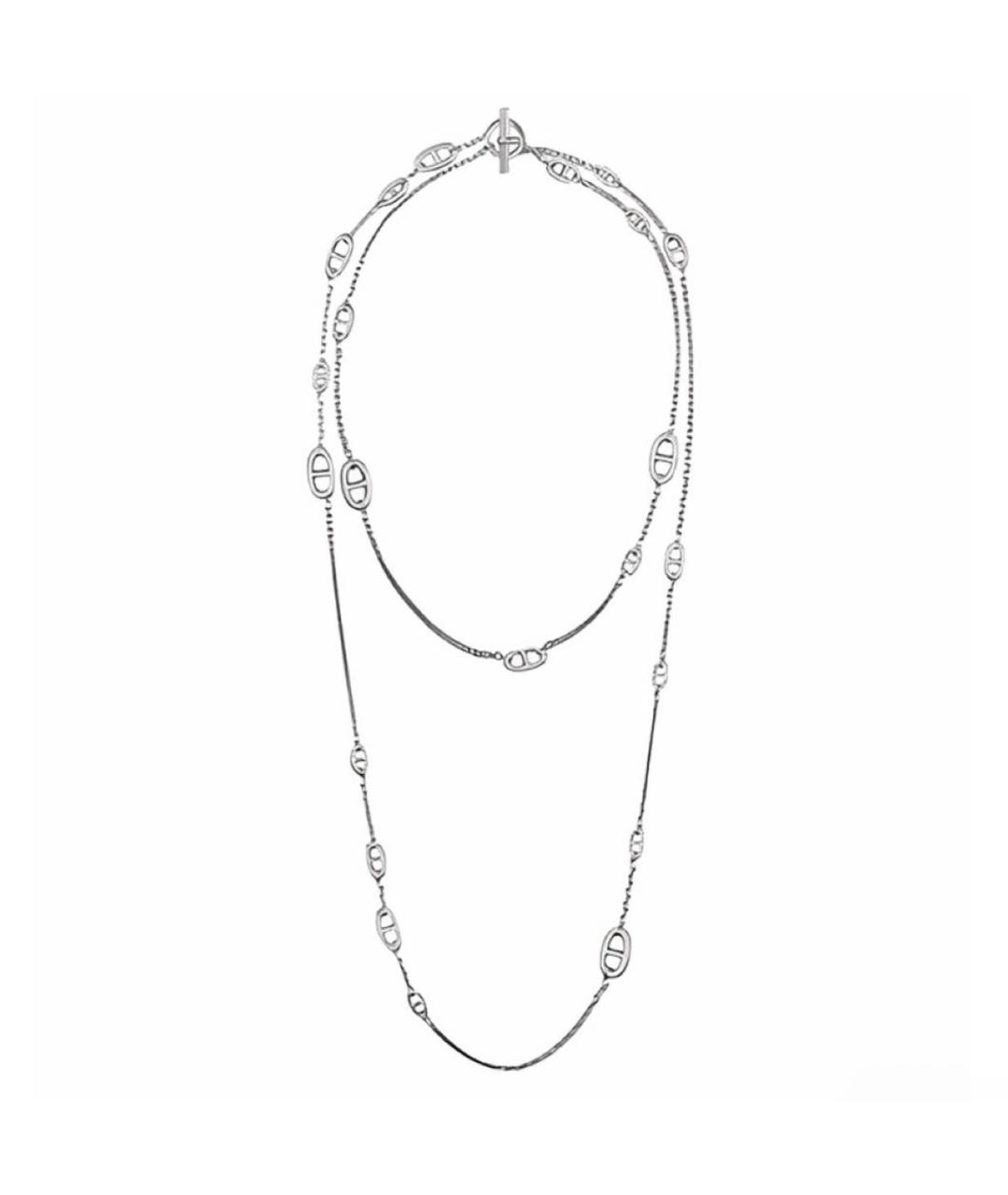 HERMES Серебряное серебряное колье, фото 1