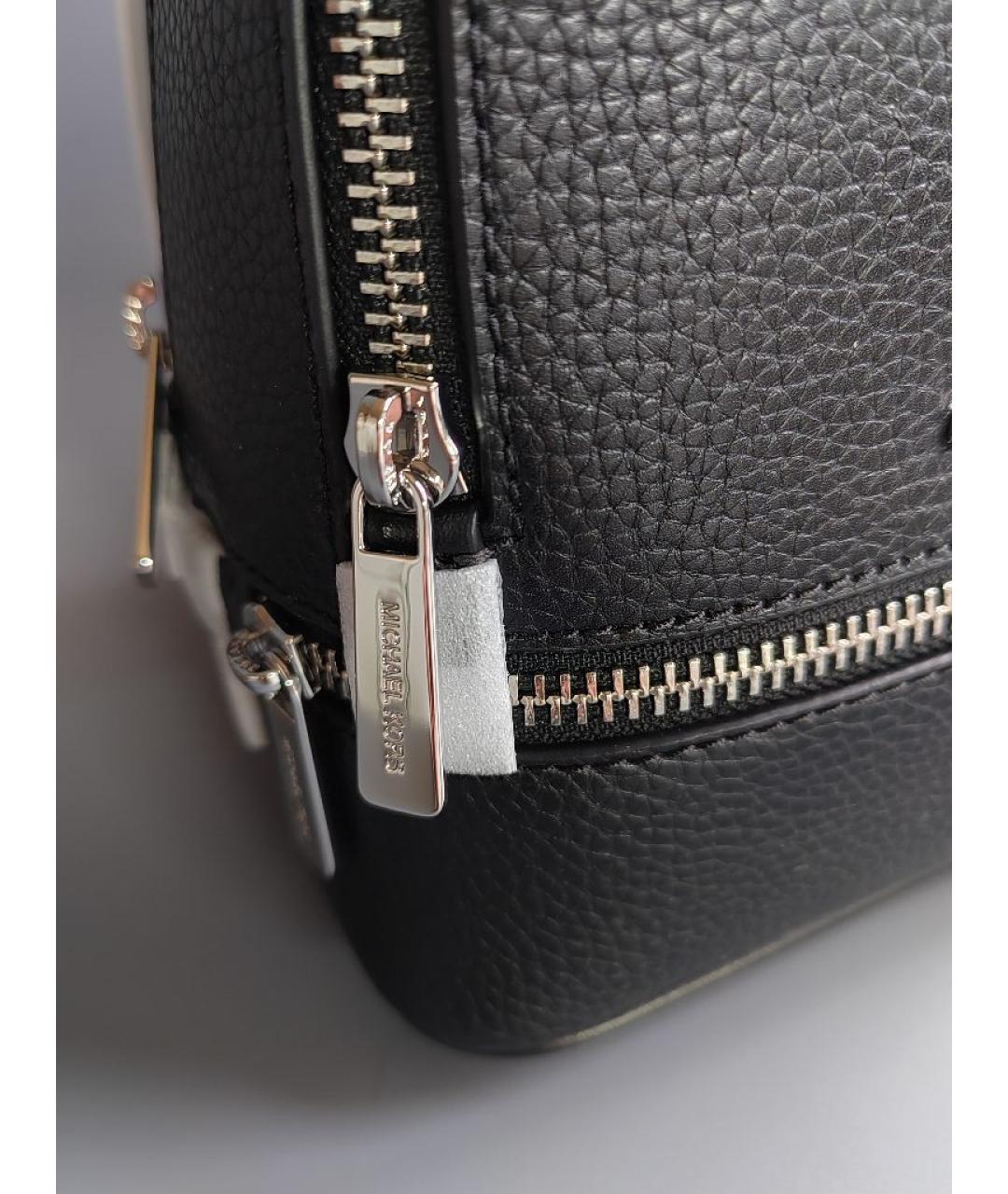 MICHAEL KORS Черный кожаный рюкзак, фото 5