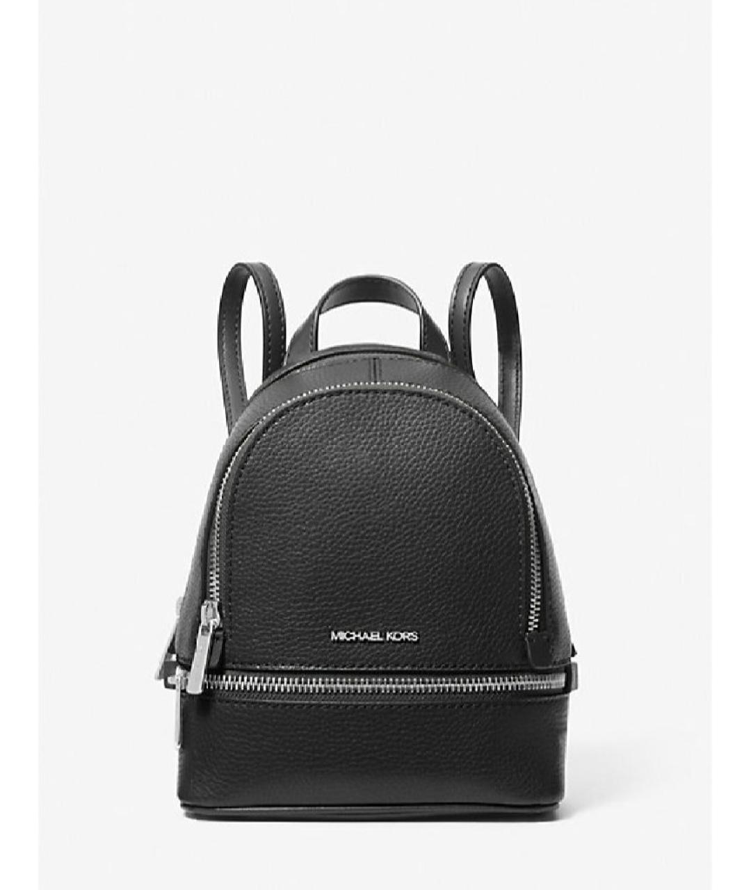 MICHAEL KORS Черный кожаный рюкзак, фото 4