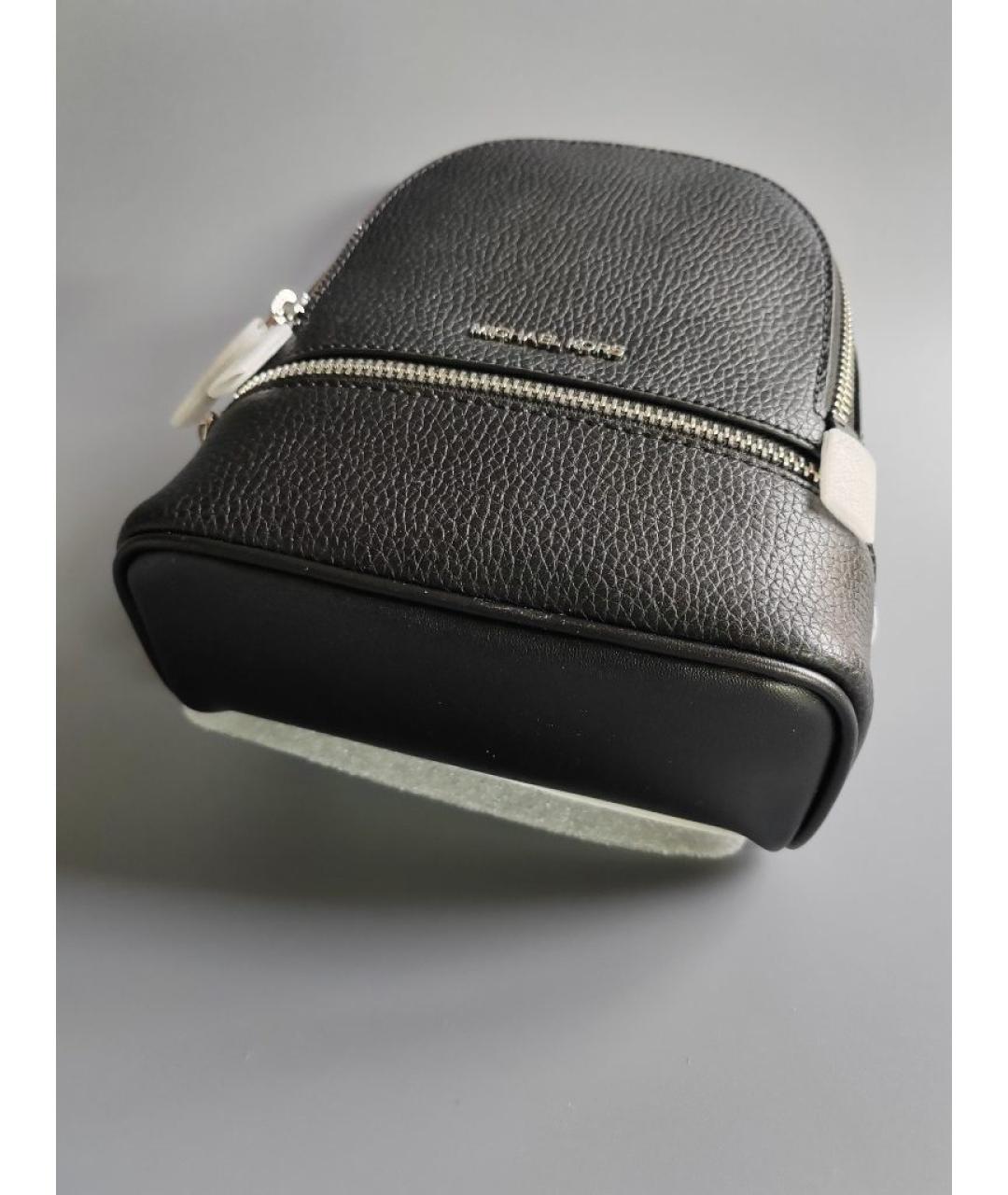 MICHAEL KORS Черный кожаный рюкзак, фото 8