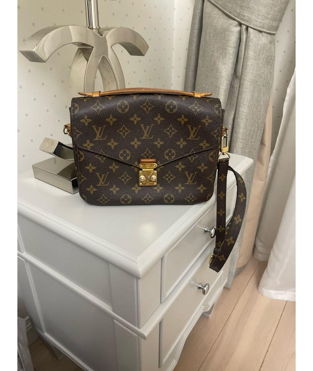LOUIS VUITTON Коричневая сумка через плечо, фото 8