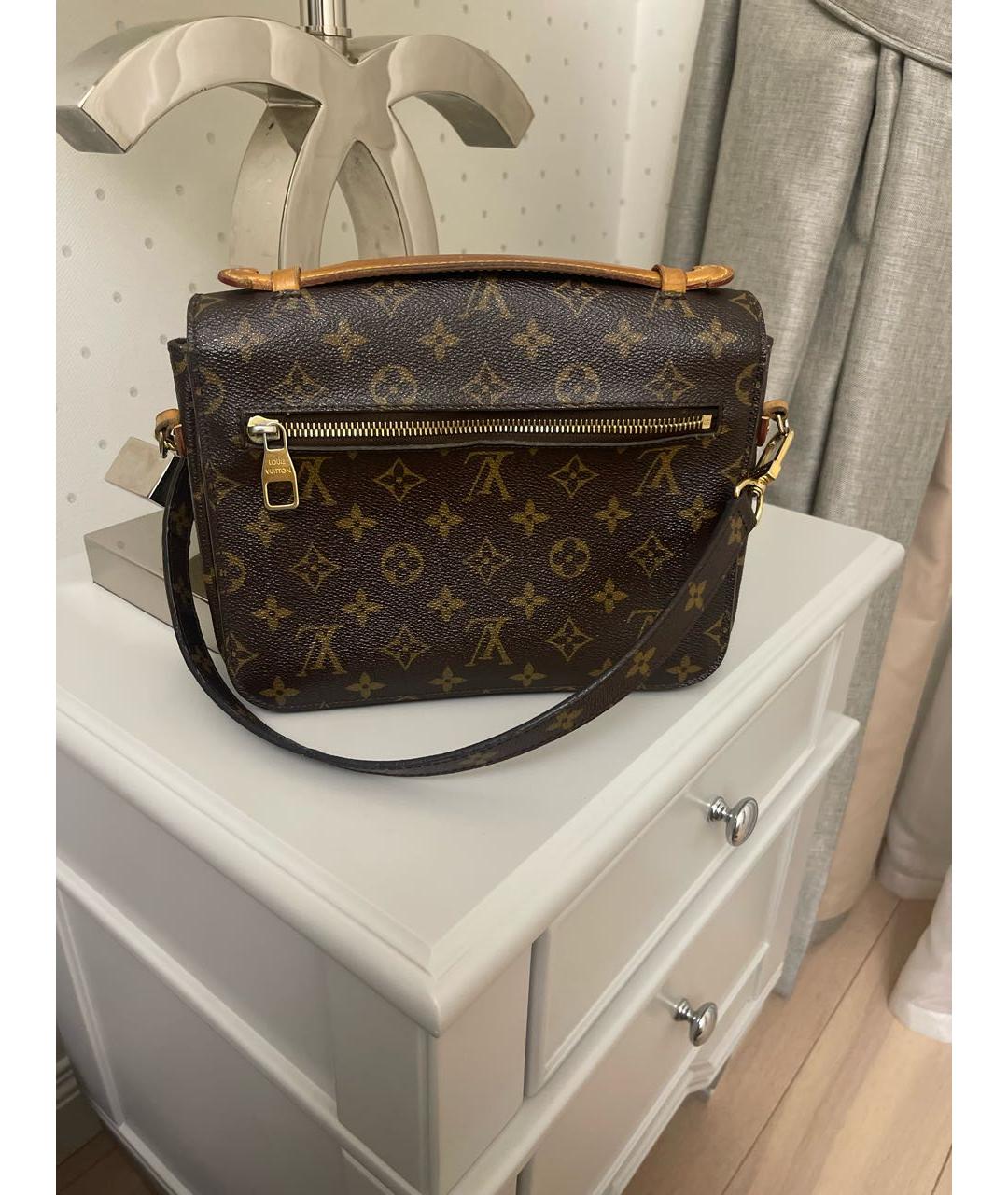 LOUIS VUITTON Коричневая сумка через плечо, фото 3