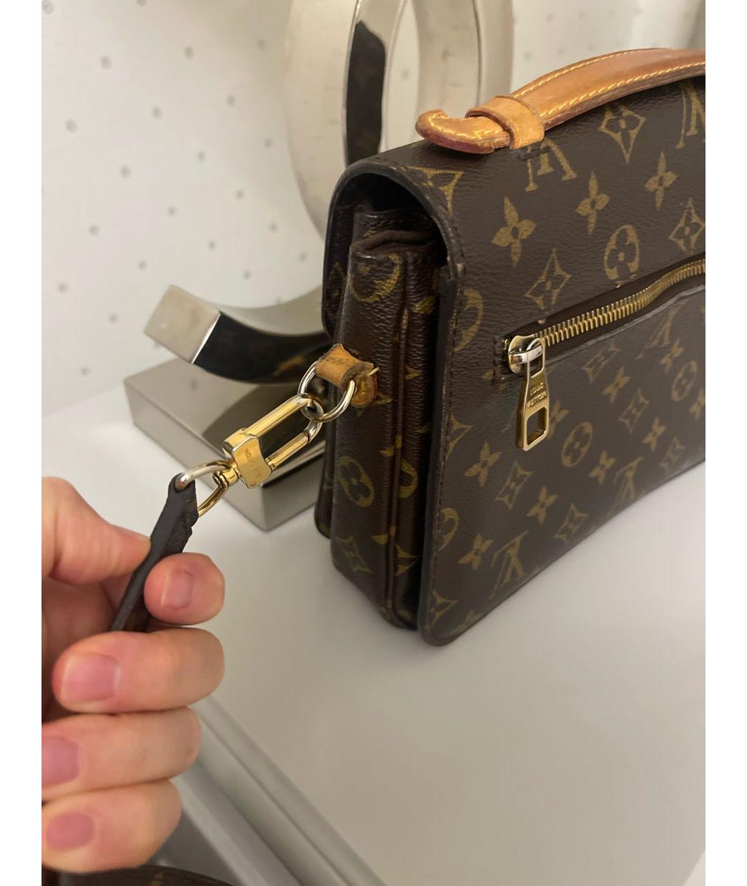 LOUIS VUITTON Коричневая сумка через плечо, фото 6