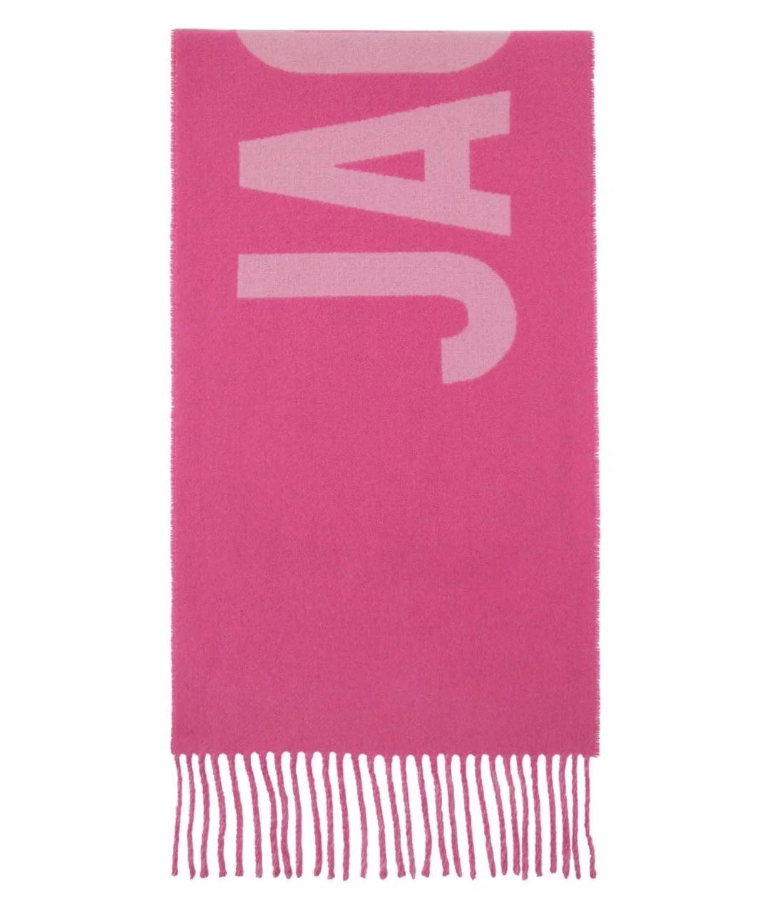 JACQUEMUS Фуксия шерстяной шарф, фото 1