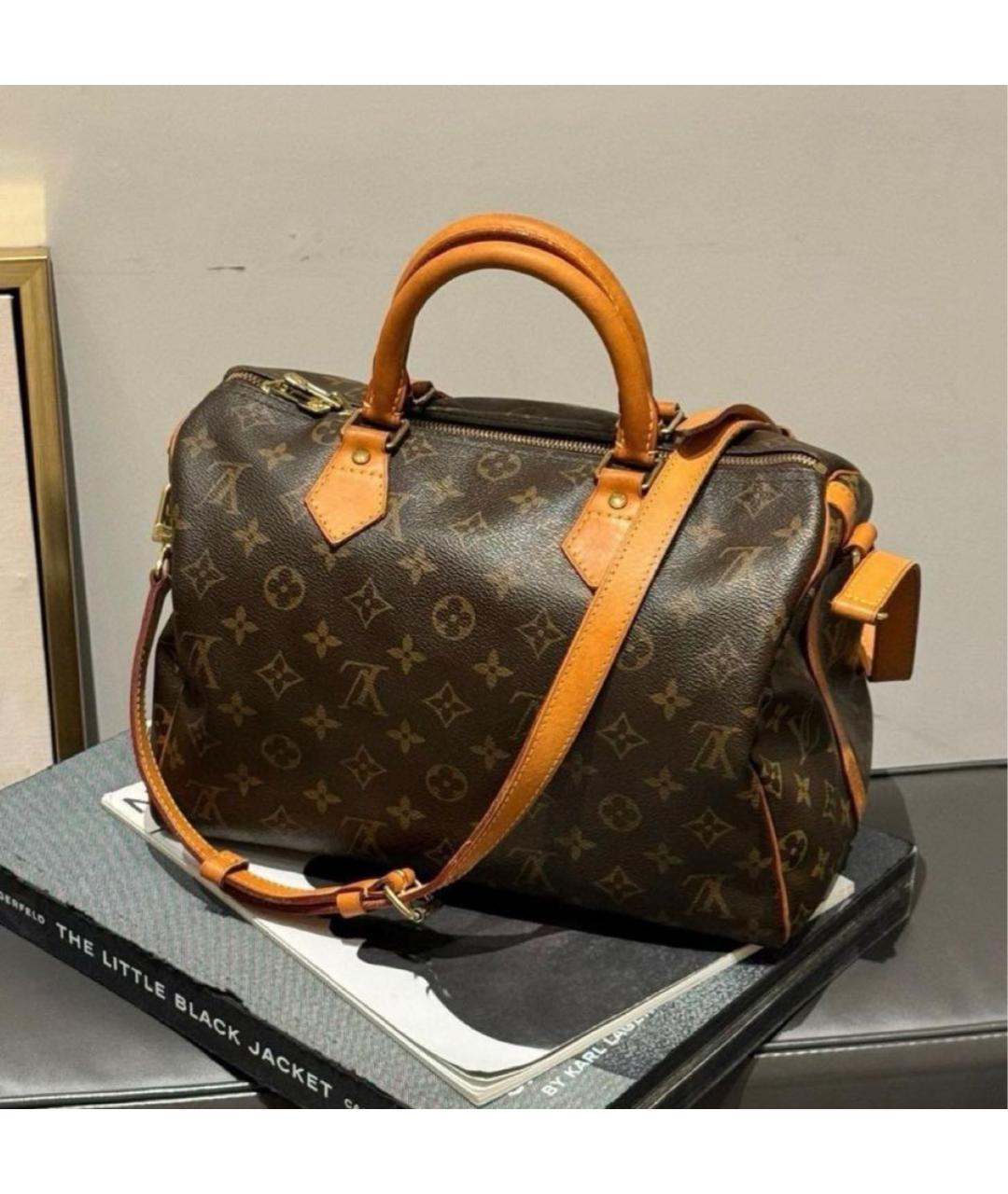 LOUIS VUITTON Коричневая сумка с короткими ручками, фото 2