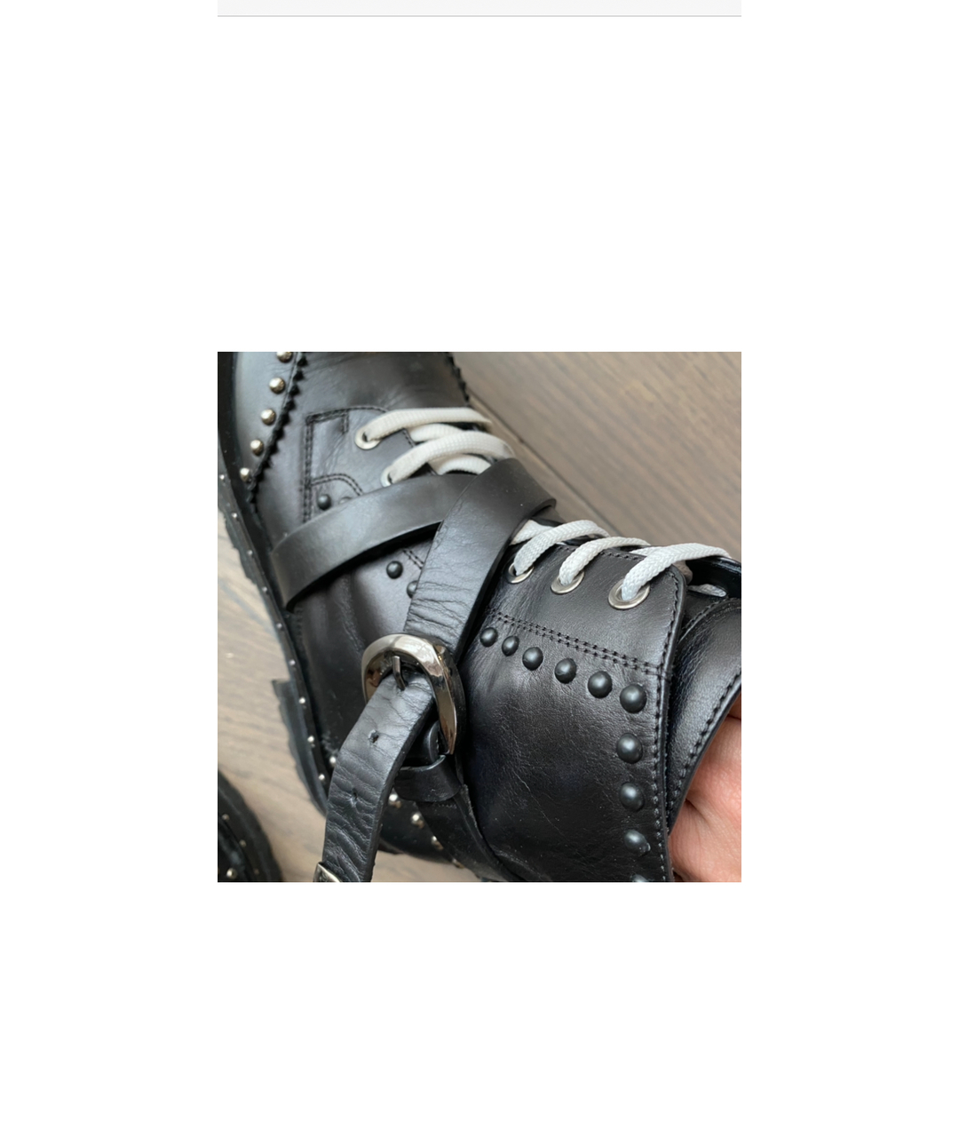 ERMANNO SCERVINO Черные кожаные ботинки, фото 4
