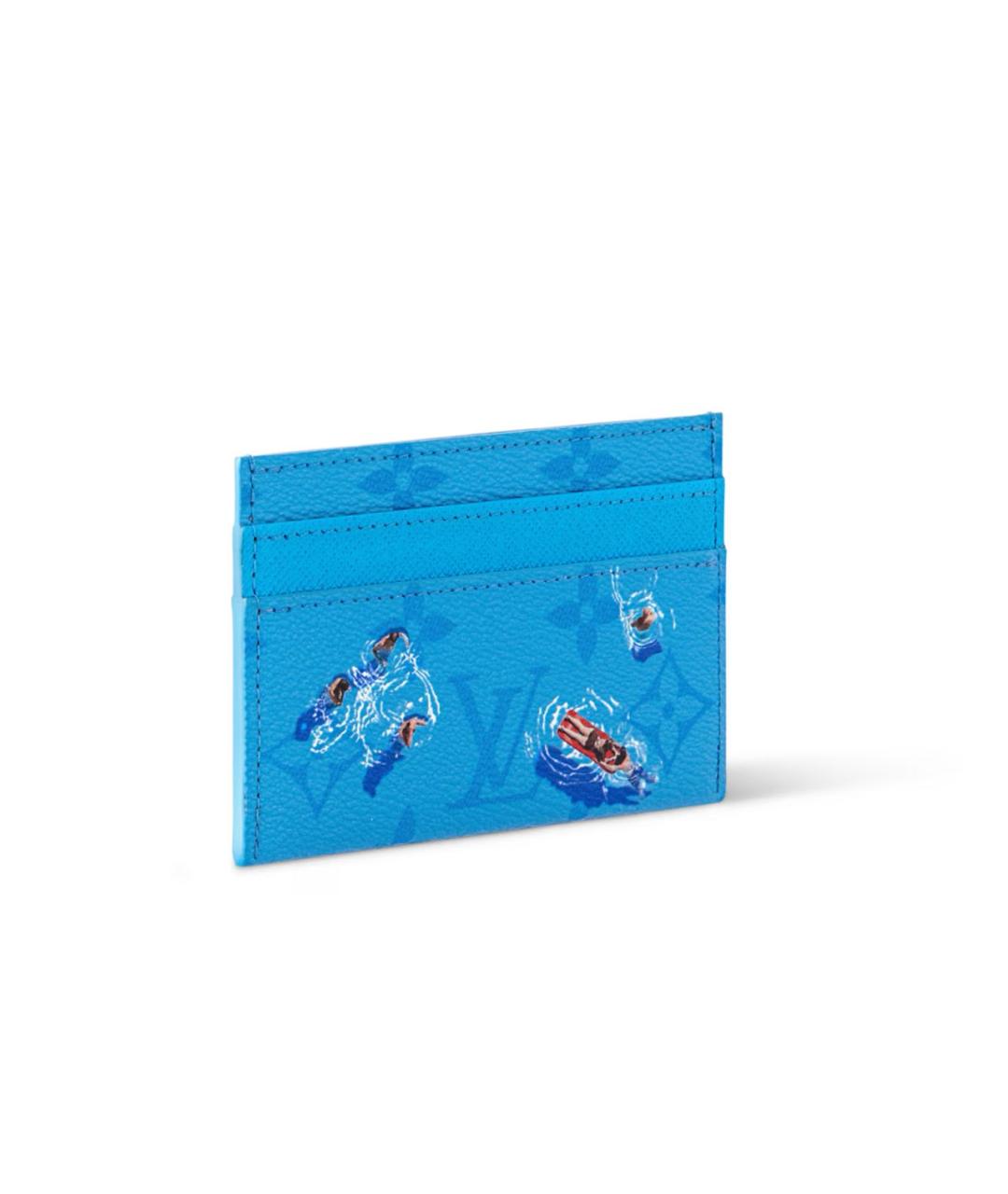 LOUIS VUITTON Синий кардхолдер, фото 2