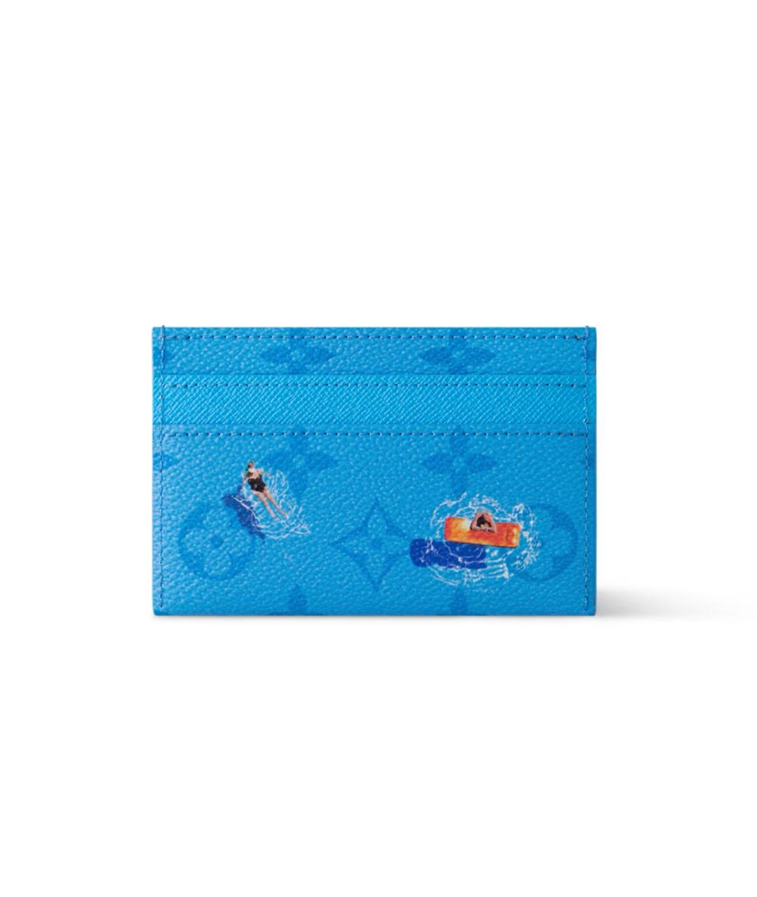 LOUIS VUITTON Синий кардхолдер, фото 4