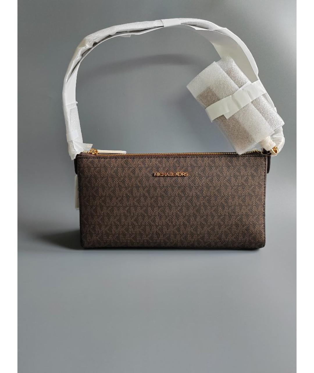 MICHAEL KORS Коричневая сумка с короткими ручками, фото 4