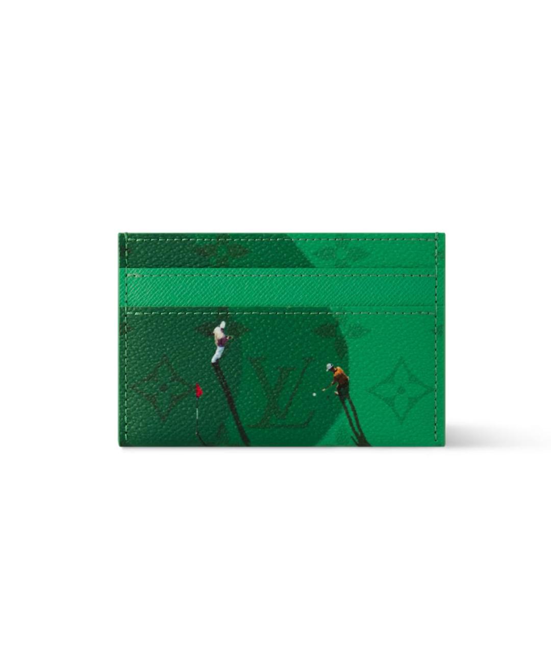 LOUIS VUITTON Зеленый кардхолдер, фото 1