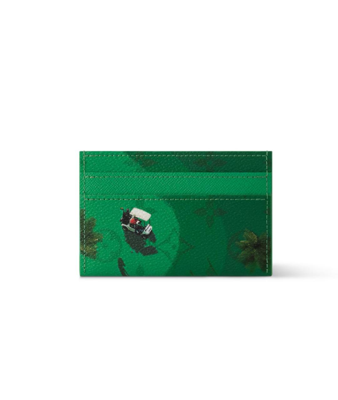LOUIS VUITTON Зеленый кардхолдер, фото 4