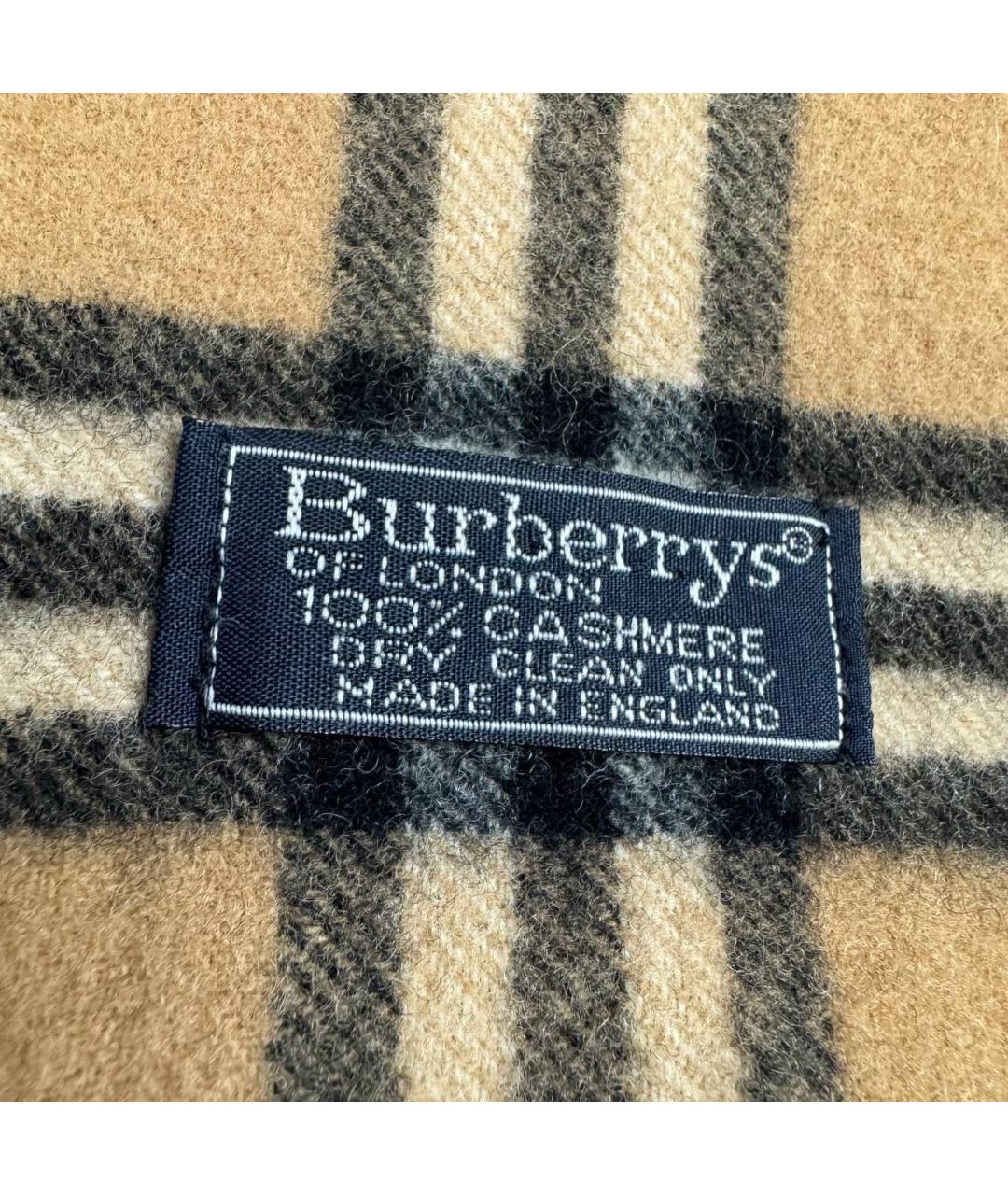 BURBERRY Бежевый кашемировый шарф, фото 2