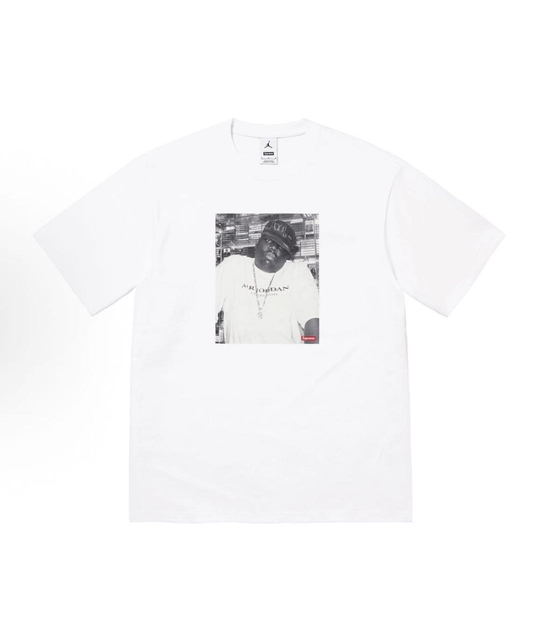 SUPREME Белая хлопковая футболка, фото 6