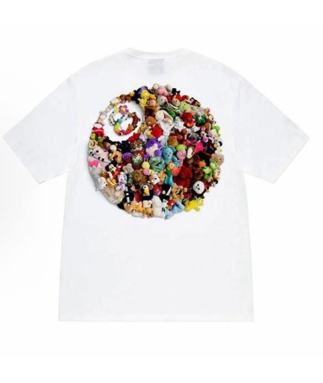 STUSSY Белая хлопковая футболка, фото 6