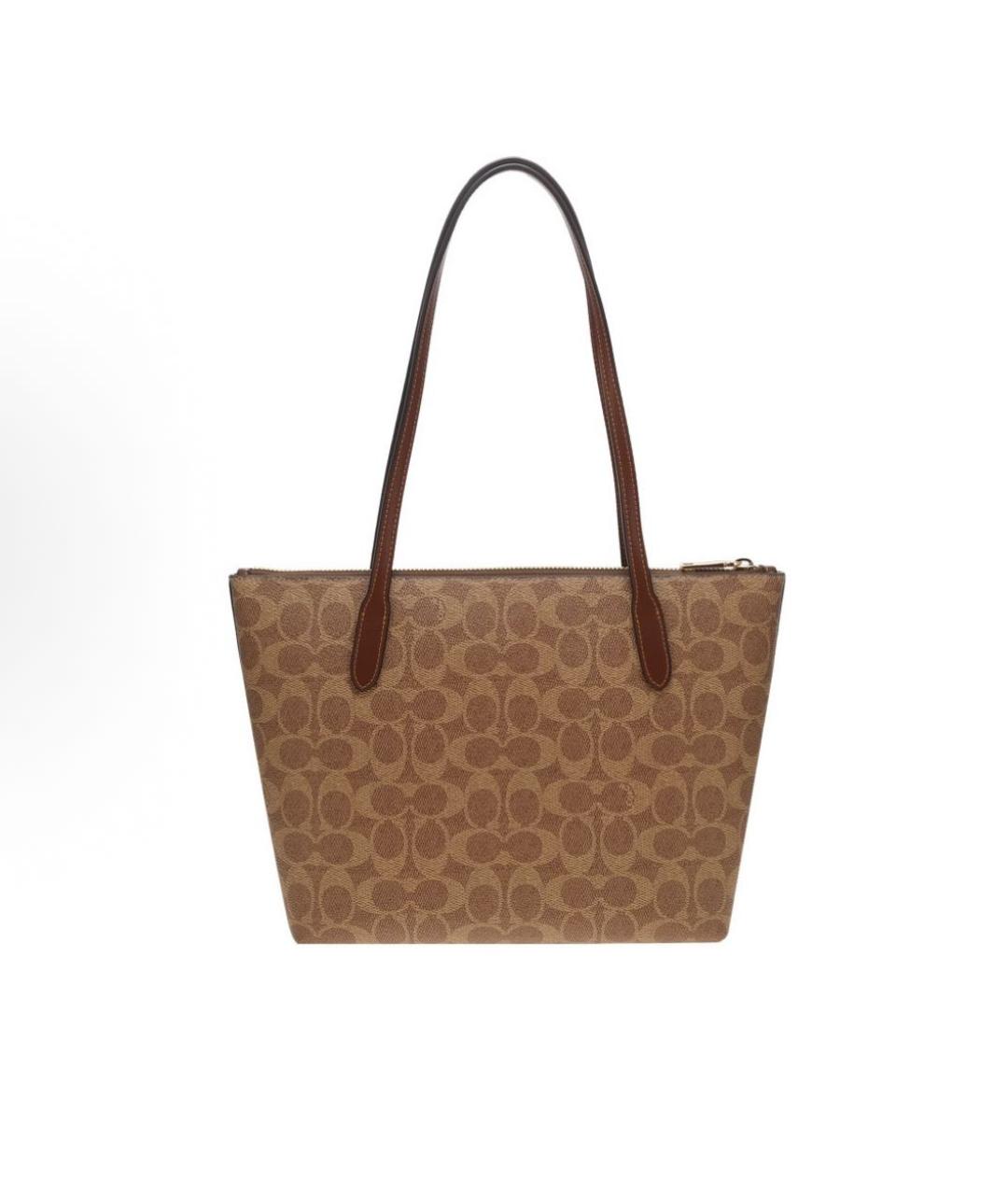 COACH Коричневая сумка тоут, фото 2