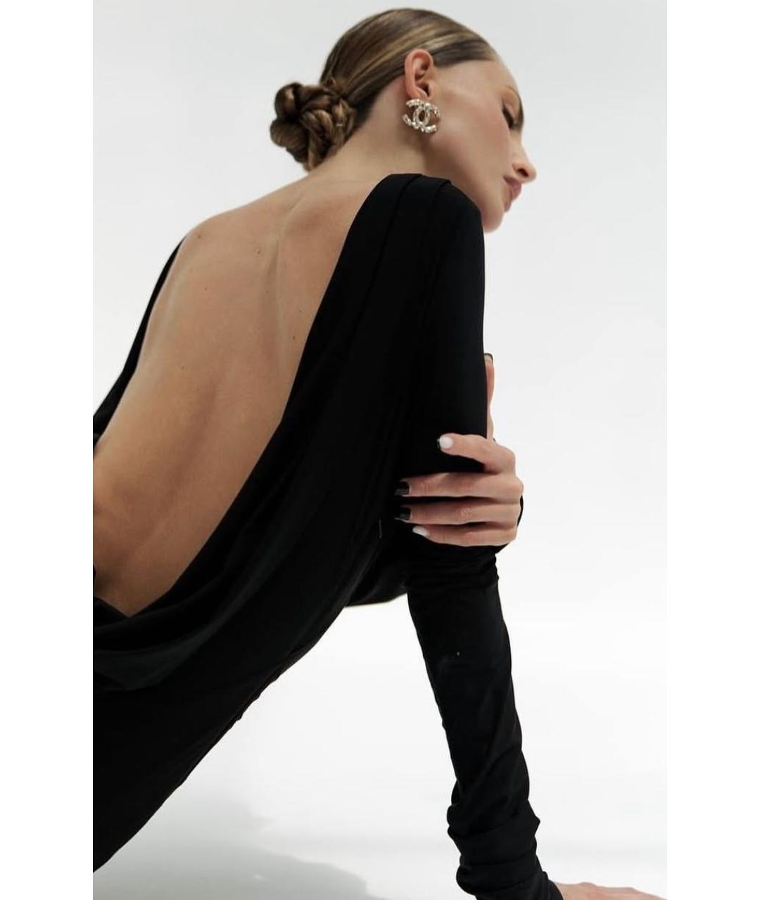 CHANEL Золотые металлические серьги, фото 7