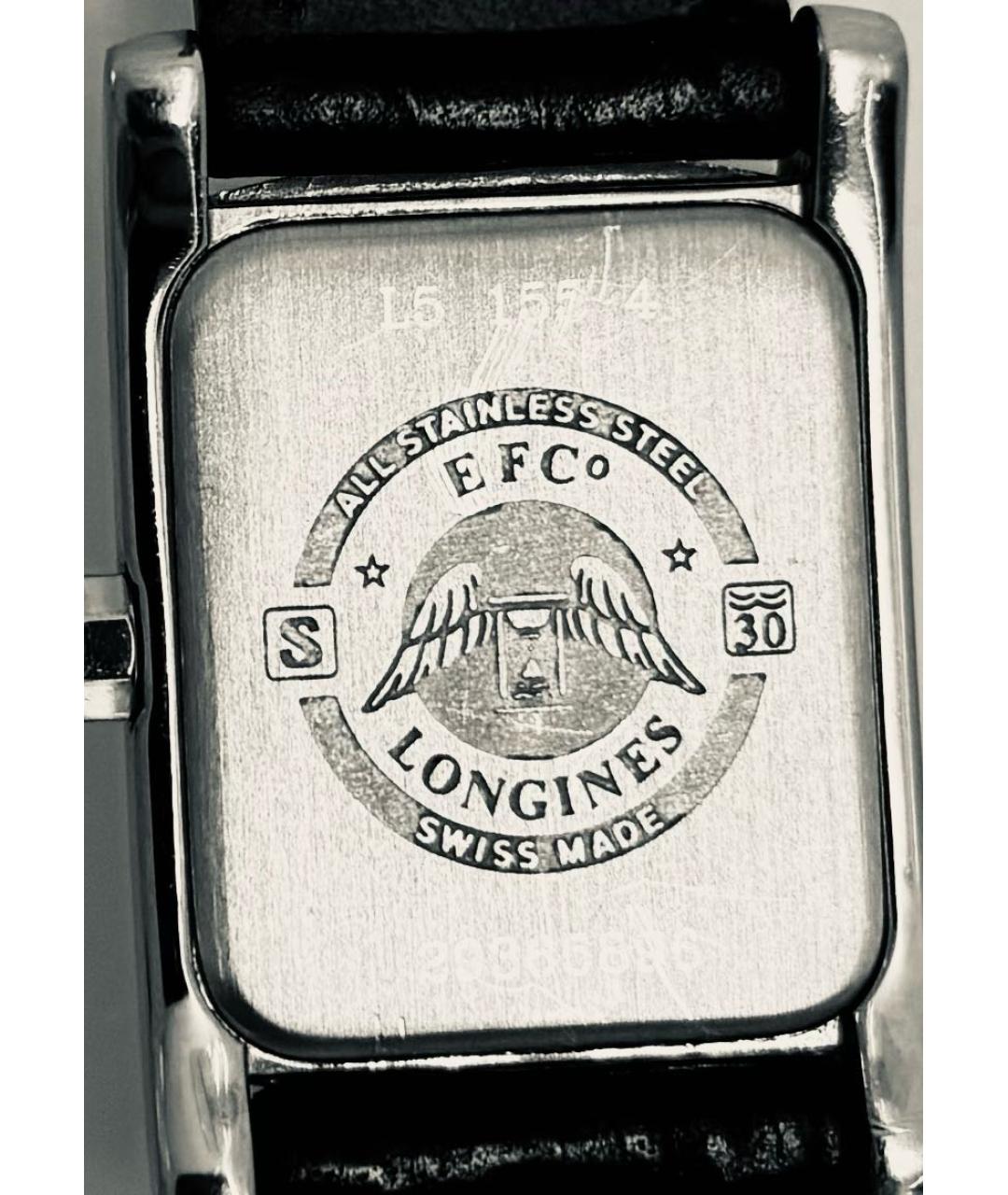 LONGINES Черные металлические часы, фото 4