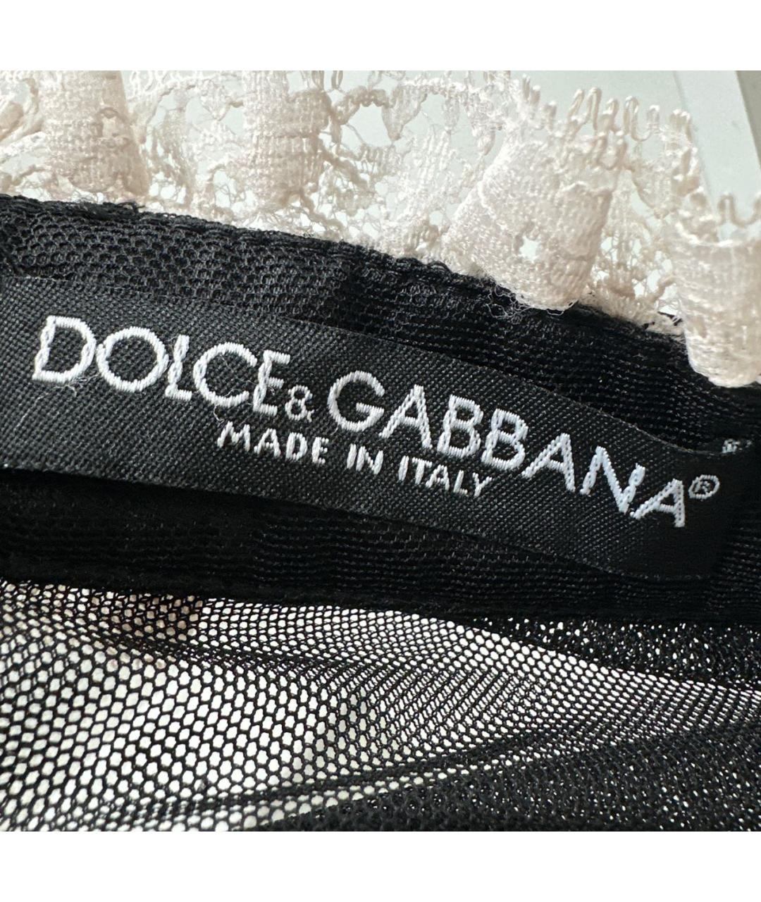 DOLCE&GABBANA Черное полиэстеровое вечернее платье, фото 4