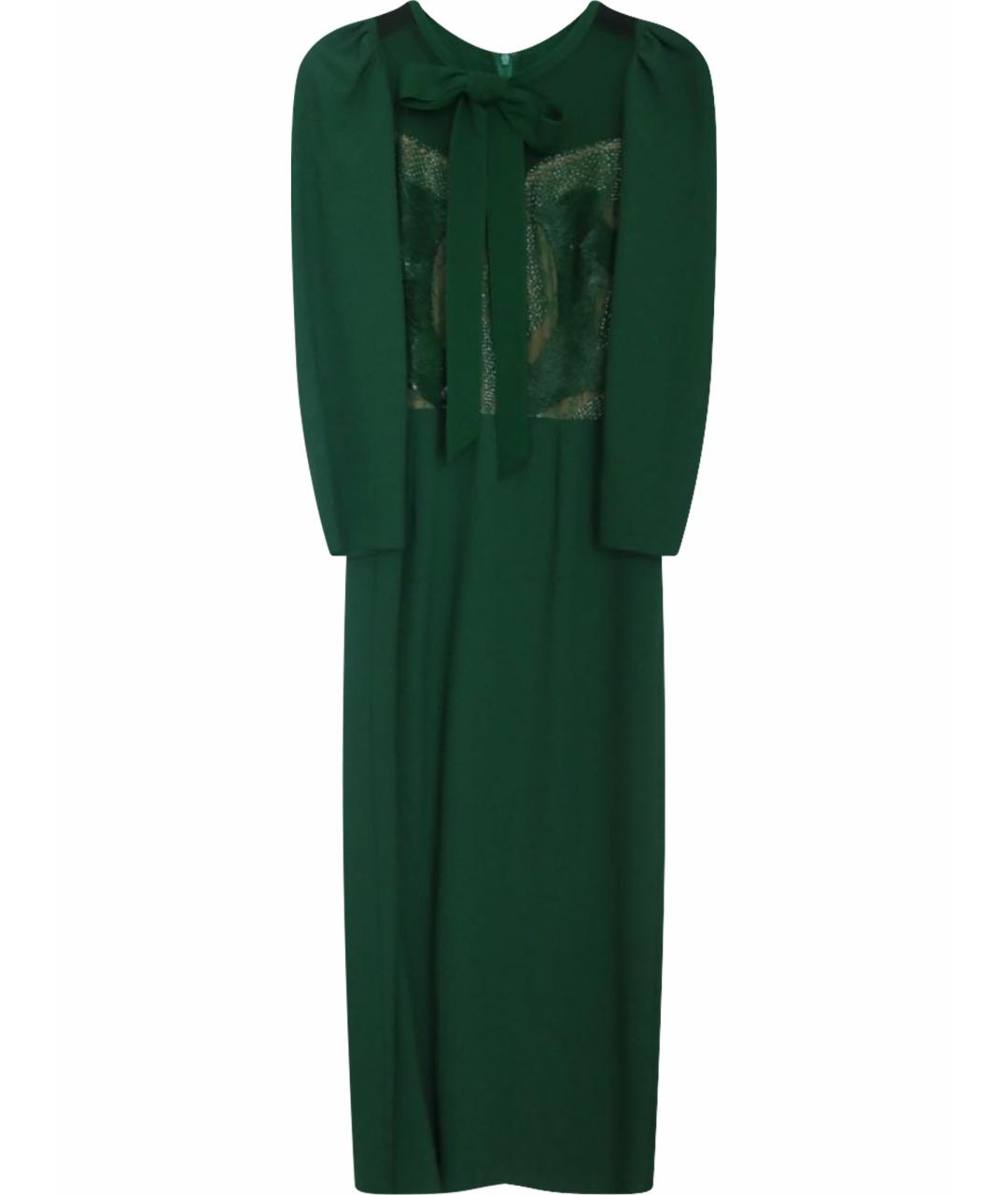ELIE SAAB Зеленые вискозное вечернее платье, фото 1