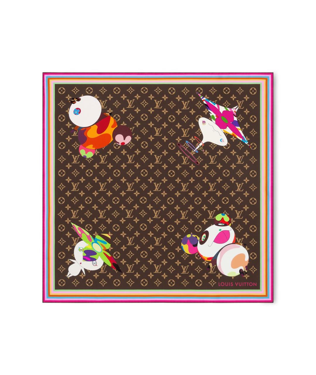 LOUIS VUITTON Шелковый платок, фото 1