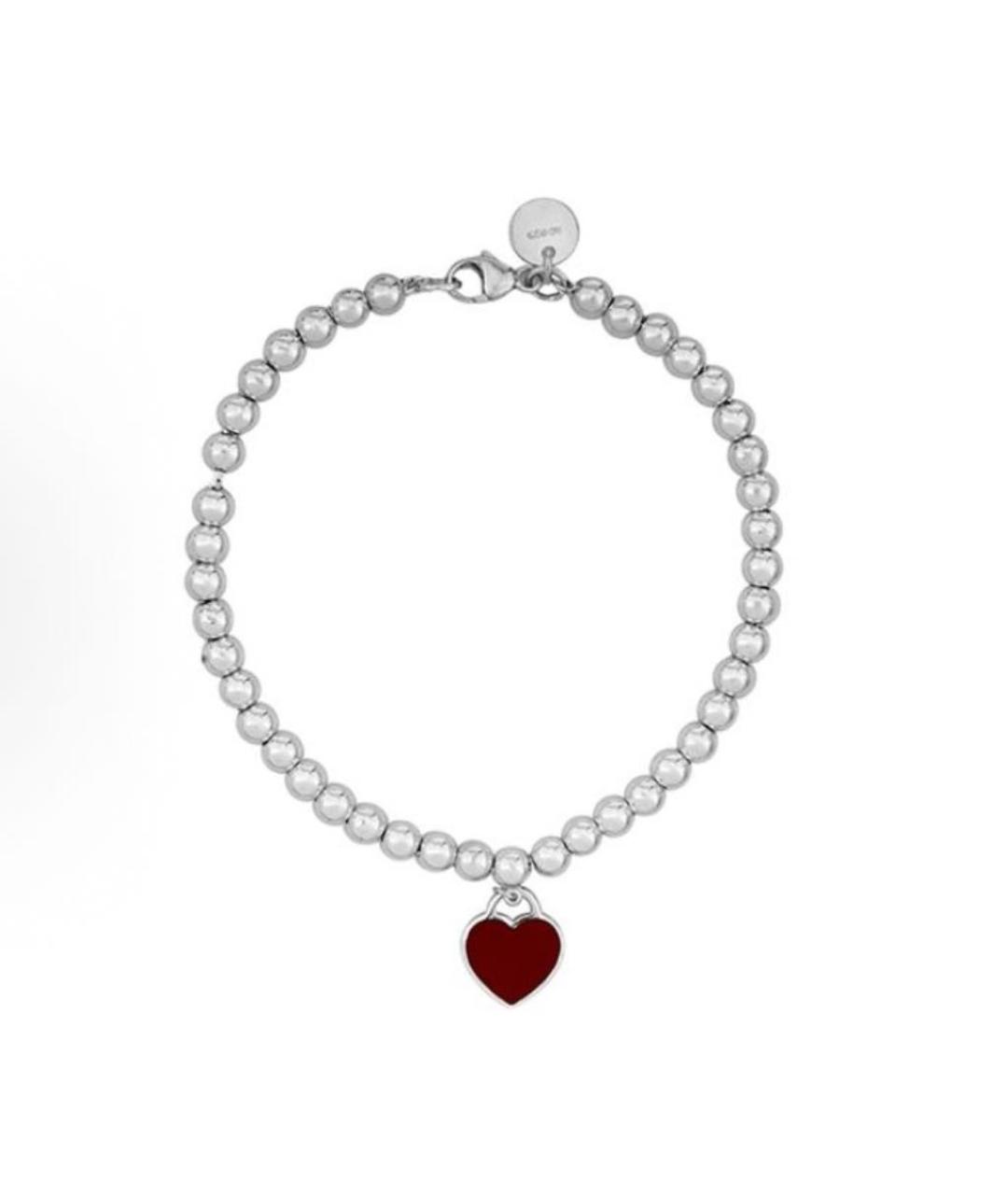 TIFFANY&CO Красный серебряный браслет, фото 2