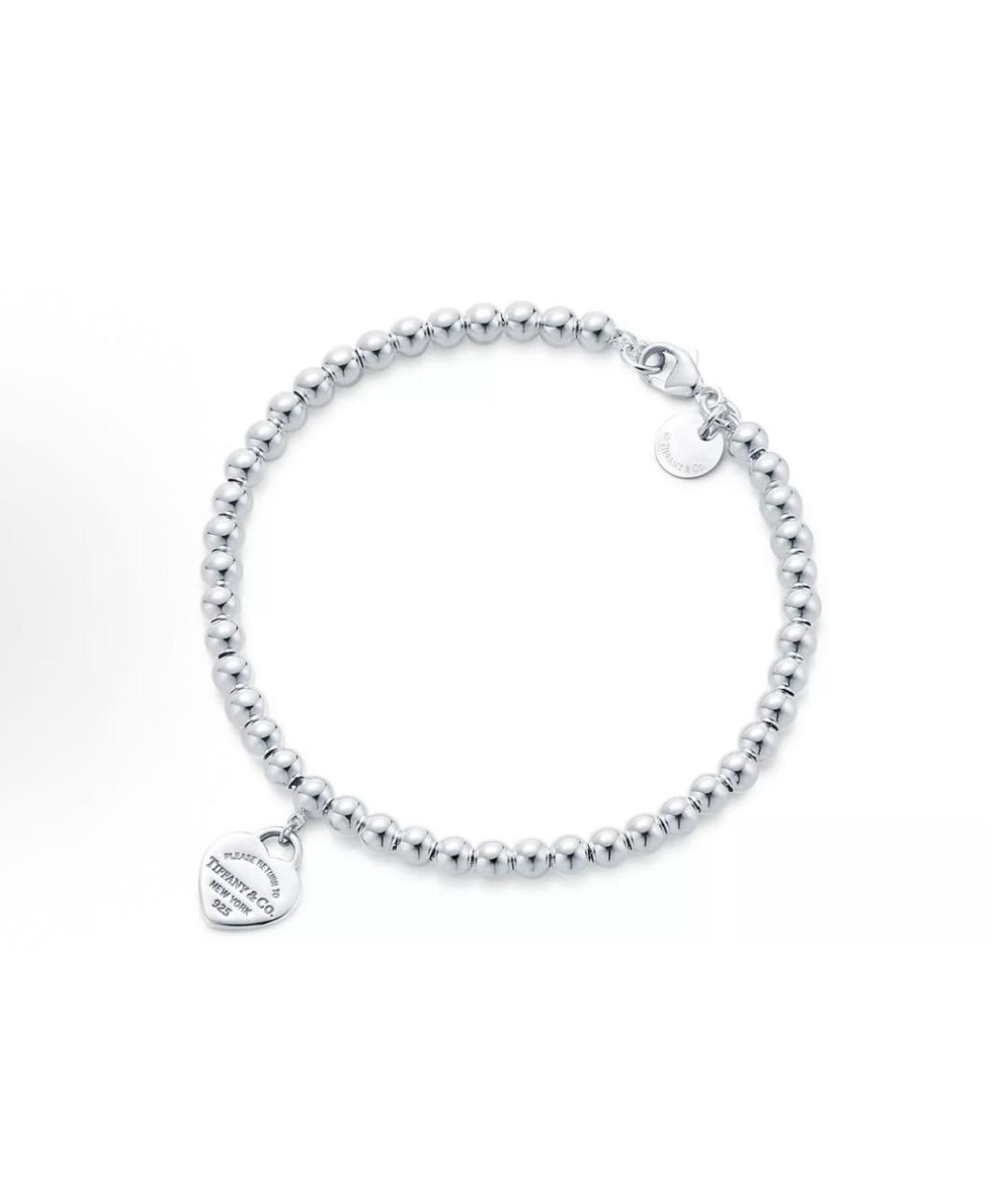 TIFFANY&CO Розовый серебряный браслет, фото 3
