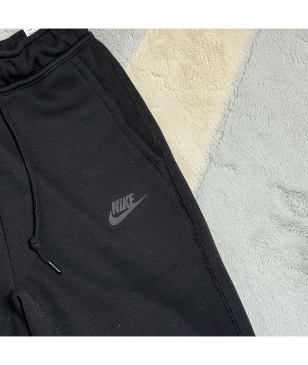 NIKE Черные хлопковые повседневные брюки, фото 4