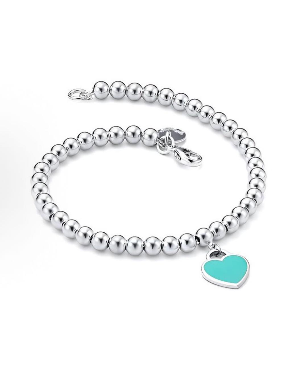 TIFFANY&CO Бирюзовый серебряный браслет, фото 7