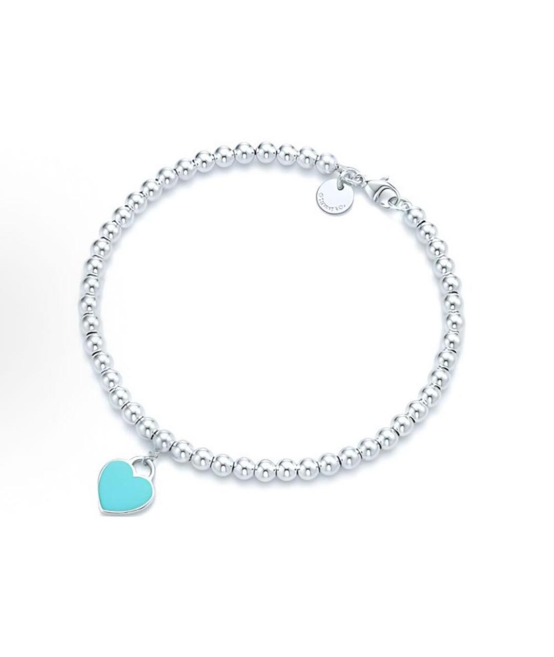 TIFFANY&CO Бирюзовый серебряный браслет, фото 2