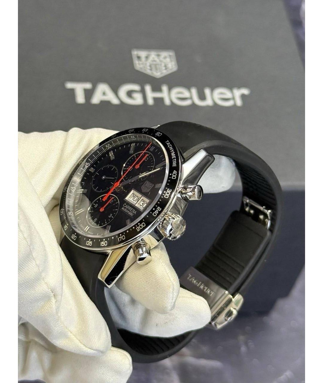TAG HEUER Черные керамические часы, фото 5