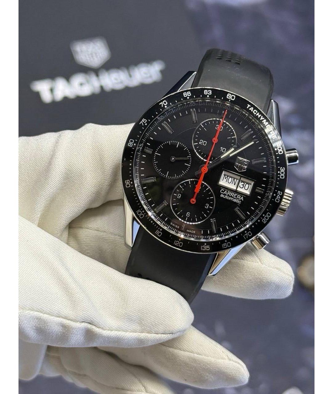 TAG HEUER Черные керамические часы, фото 7