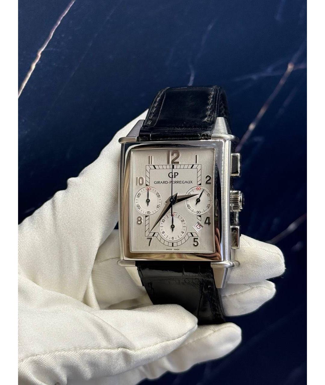 GIRARD PERREGAUX Черные металлические часы, фото 6