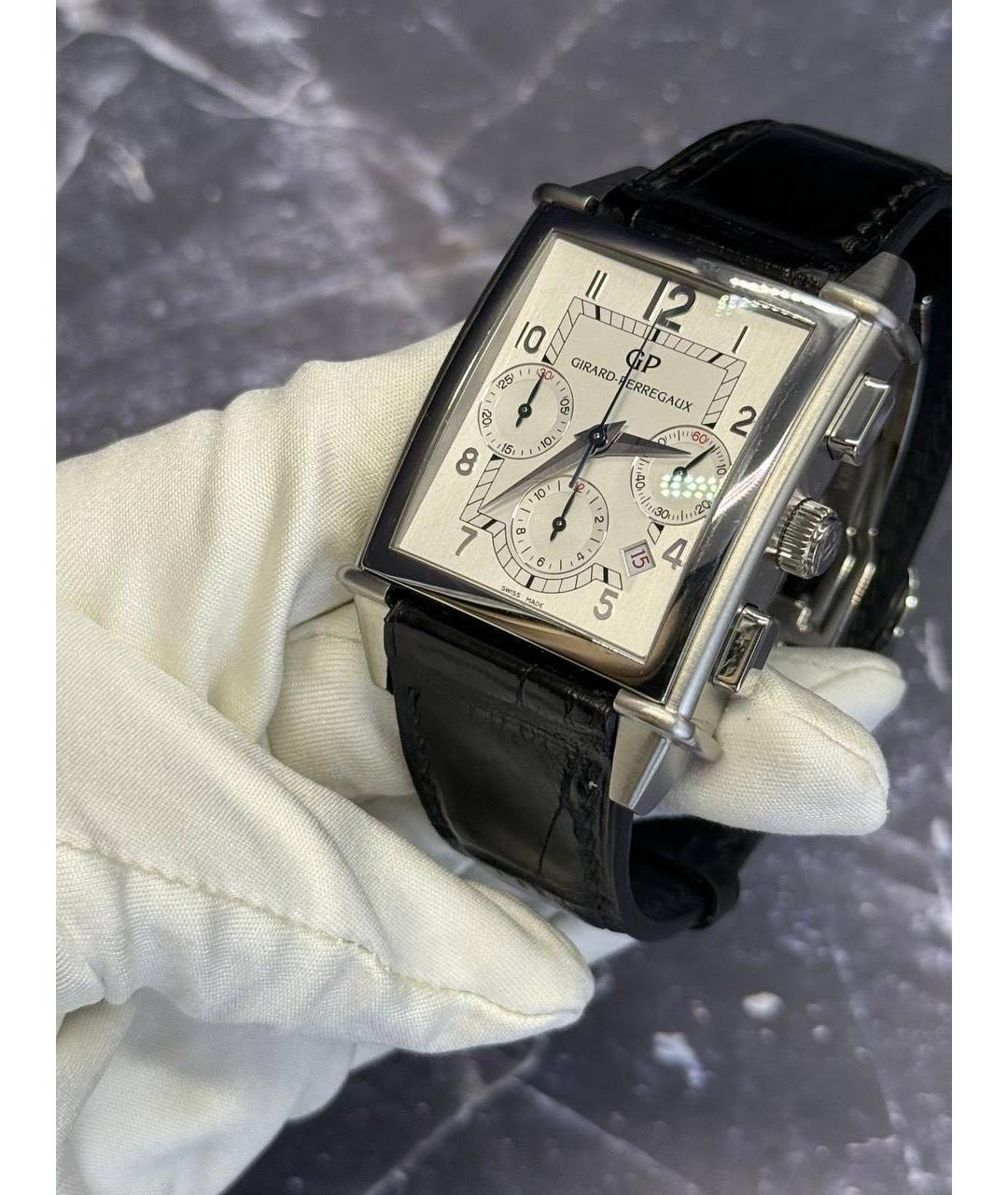 GIRARD PERREGAUX Черные металлические часы, фото 2