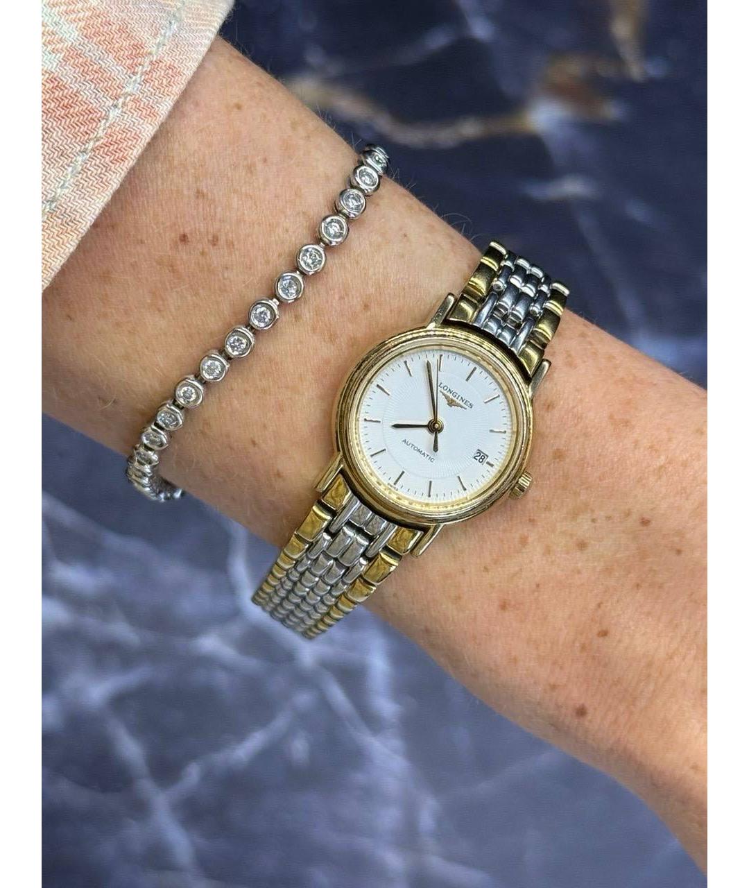 LONGINES Серые металлические часы, фото 8