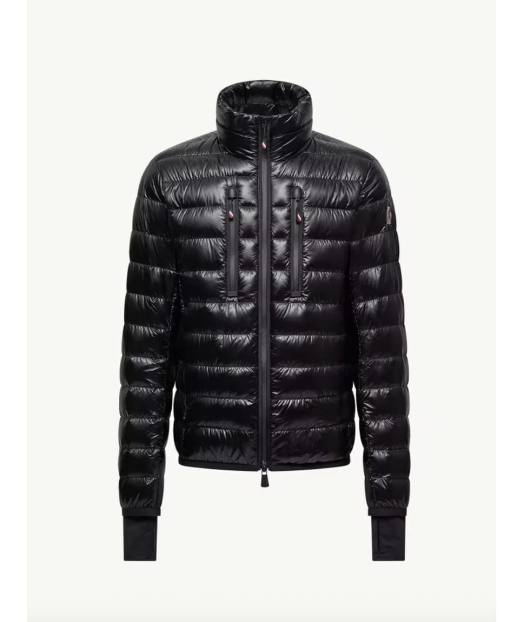 MONCLER GRENOBLE Черный полиэстеровый пуховик, фото 4