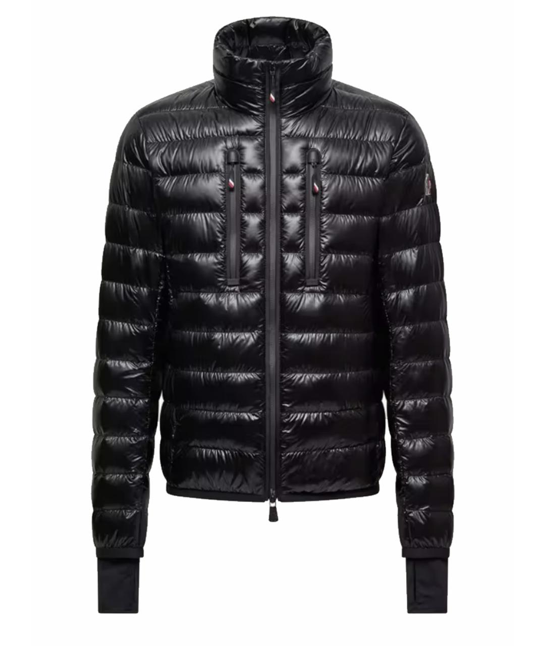 MONCLER GRENOBLE Черный полиэстеровый пуховик, фото 1