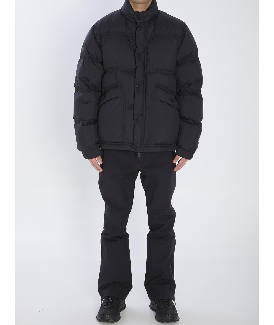 MONCLER GRENOBLE Черная полиэстеровая куртка, фото 6