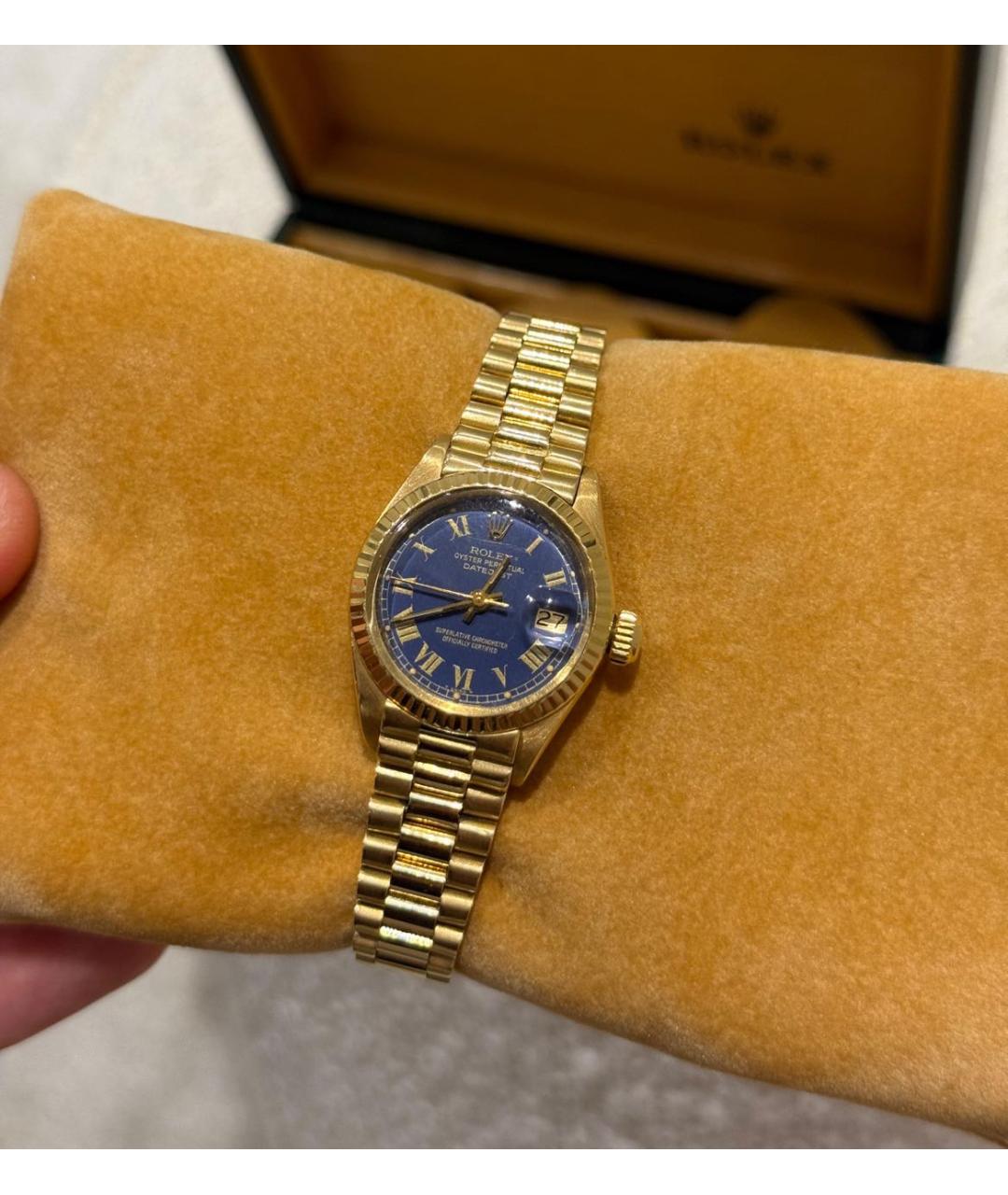 ROLEX Желтые часы из желтого золота, фото 5