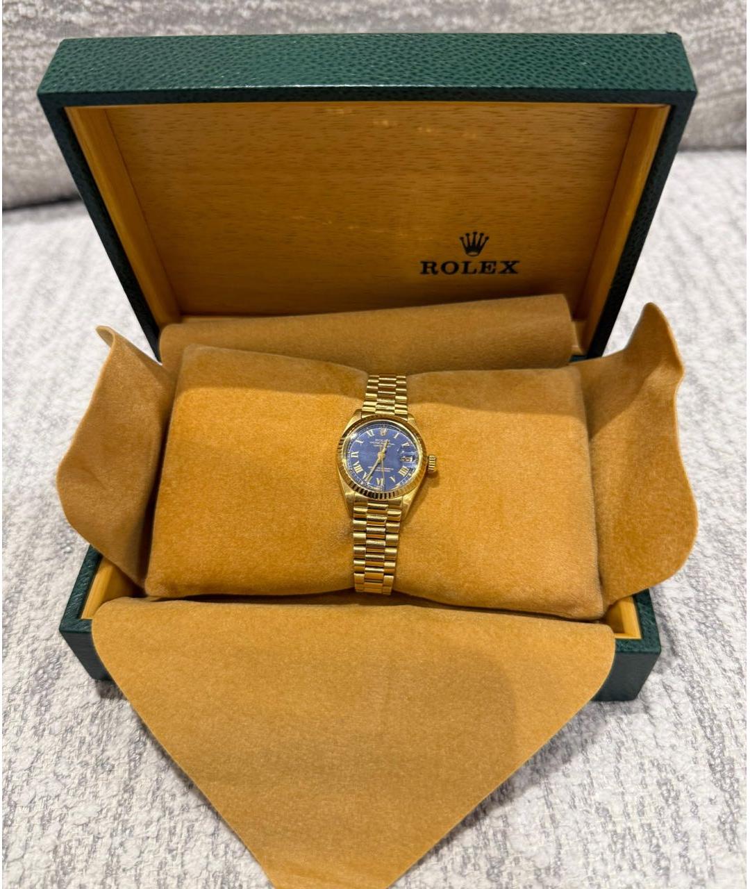 ROLEX Желтые часы из желтого золота, фото 4