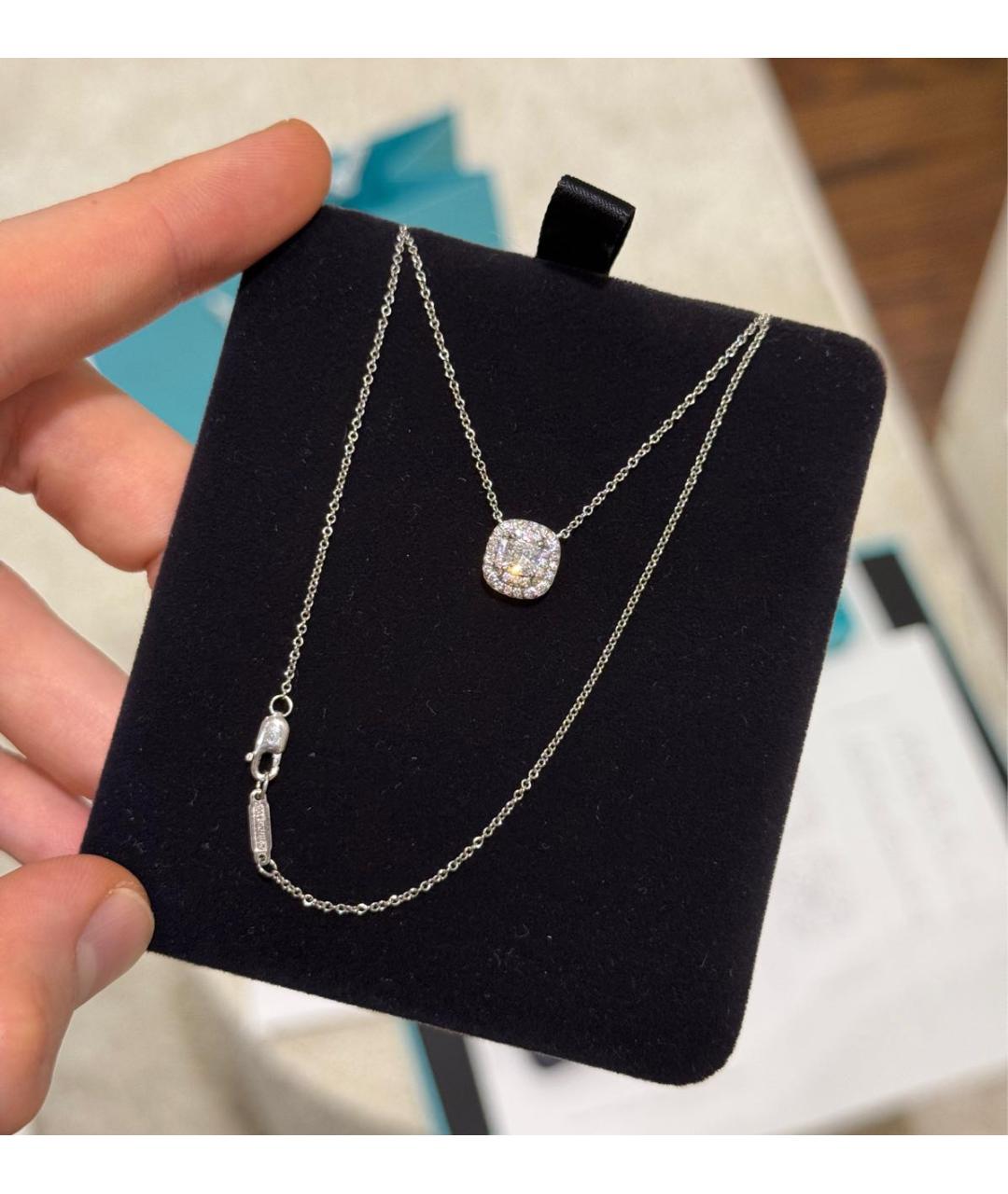 TIFFANY&CO Белая платиновая подвеска, фото 2