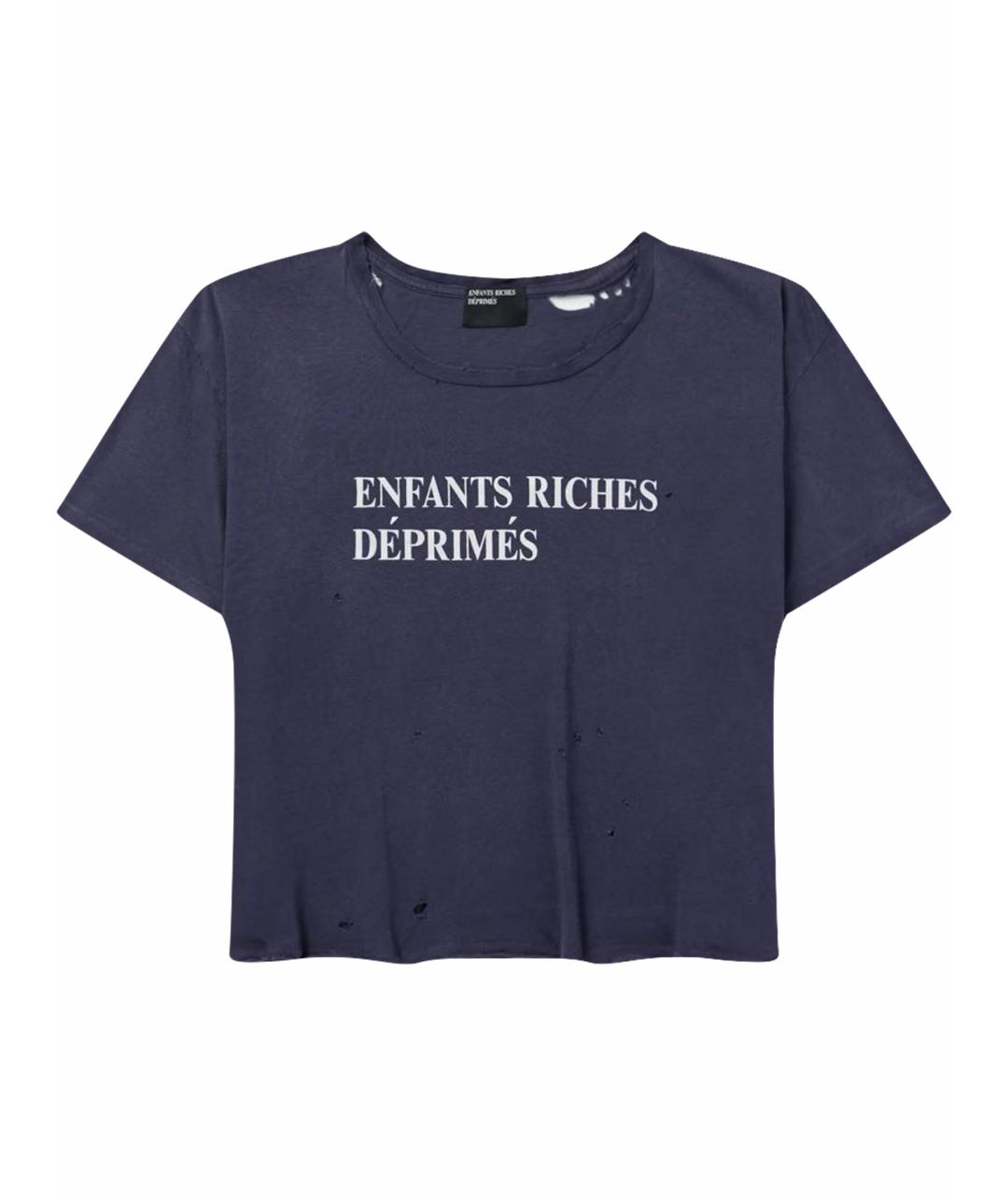 Enfants Riches Déprimés Темно-синяя хлопковая футболка, фото 1