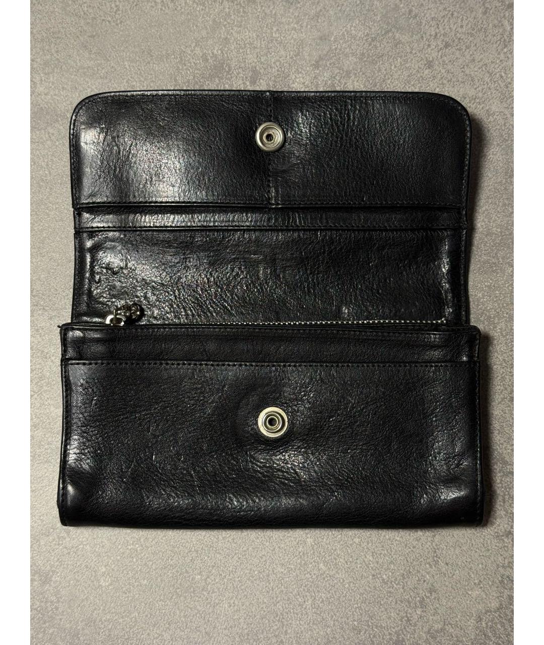 CHROME HEARTS Черный кожаный кошелек, фото 6
