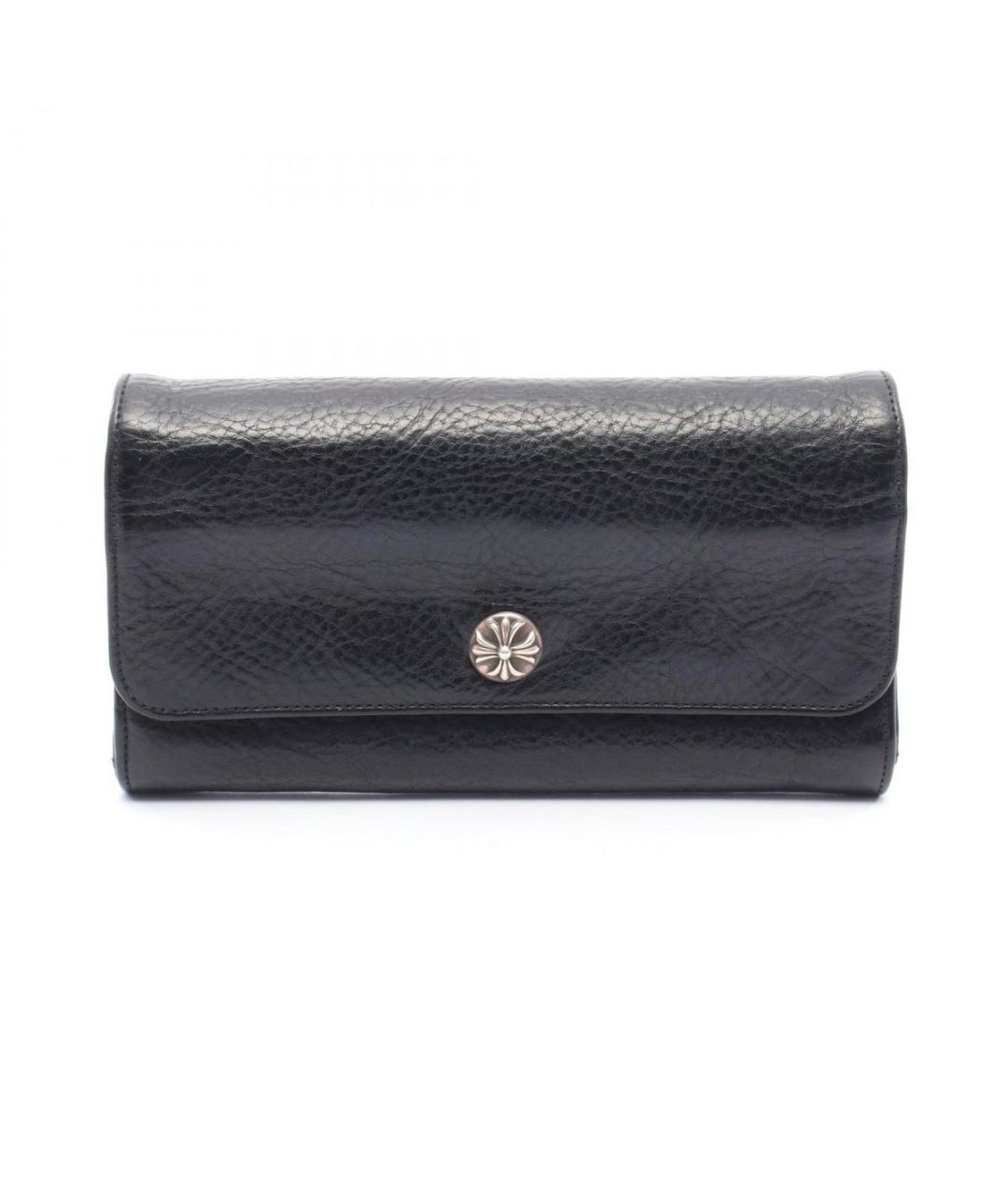 CHROME HEARTS Черный кожаный кошелек, фото 9
