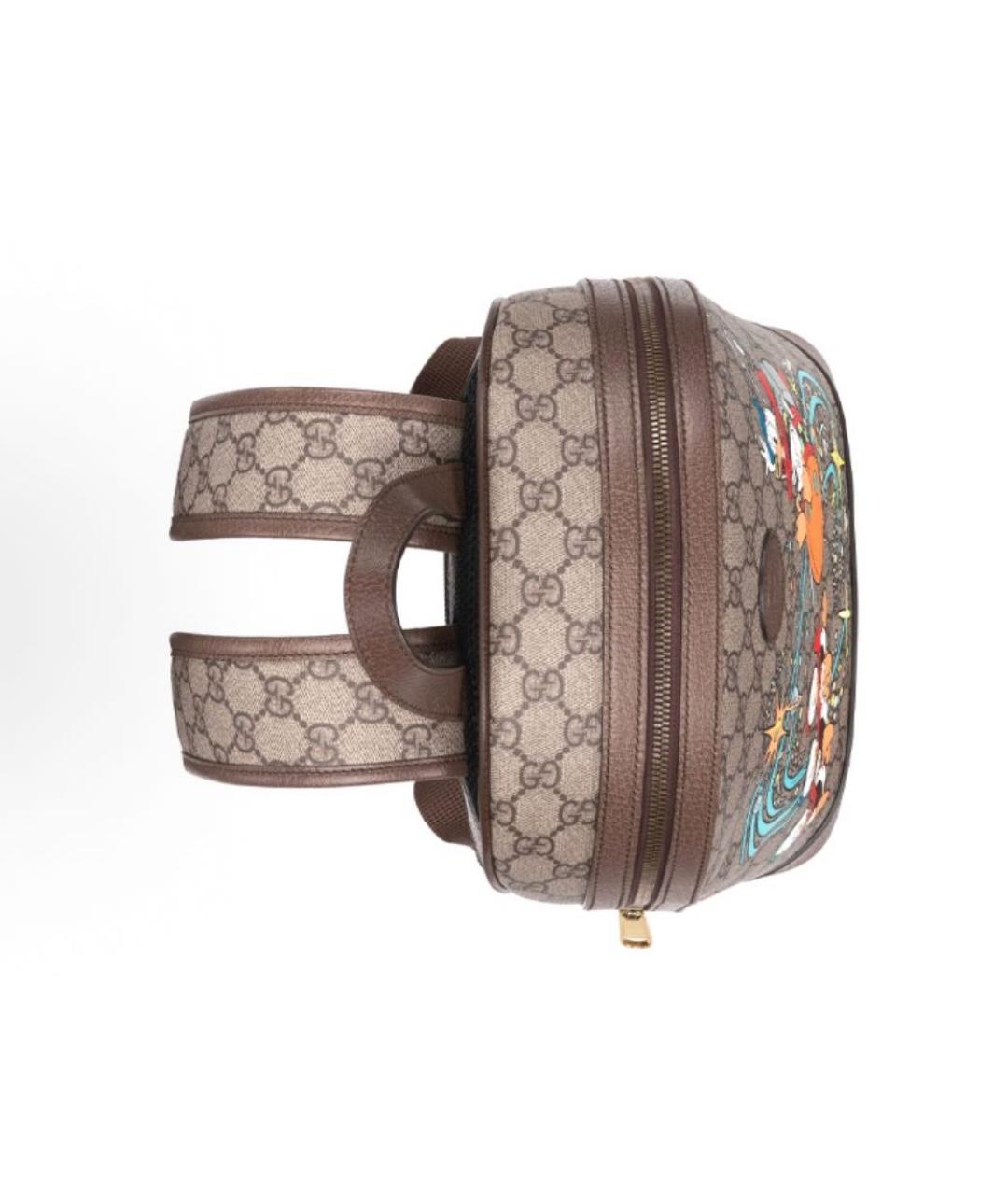 GUCCI Бежевый тканевый рюкзак, фото 9