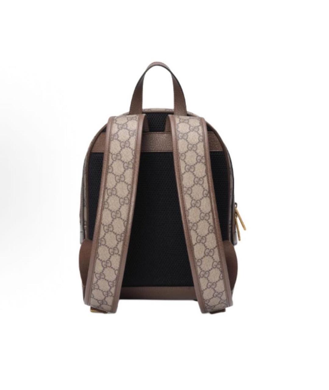 GUCCI Бежевый тканевый рюкзак, фото 4