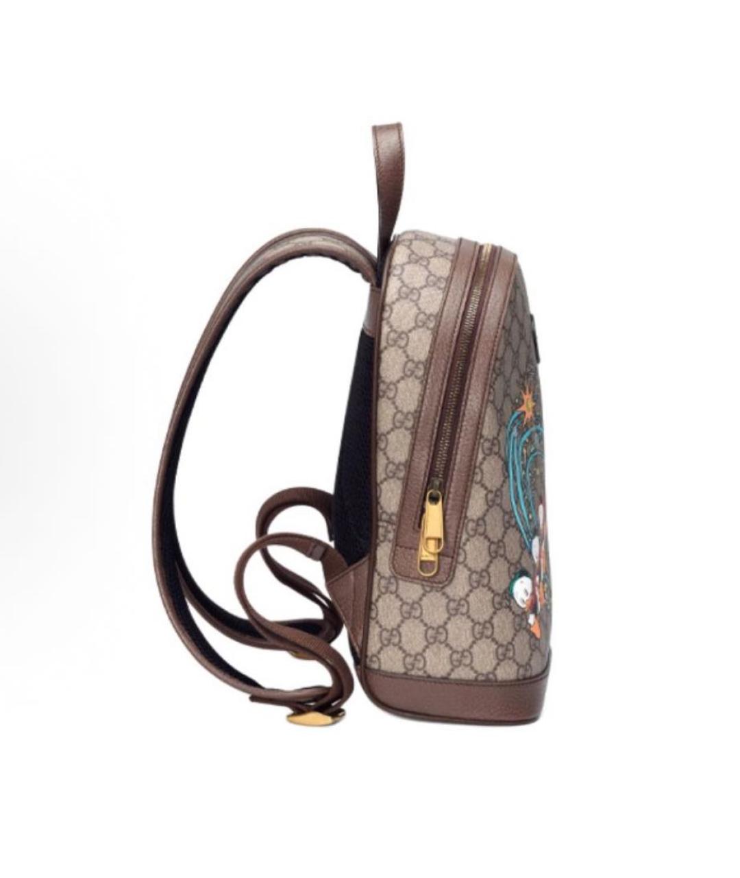 GUCCI Бежевый тканевый рюкзак, фото 5